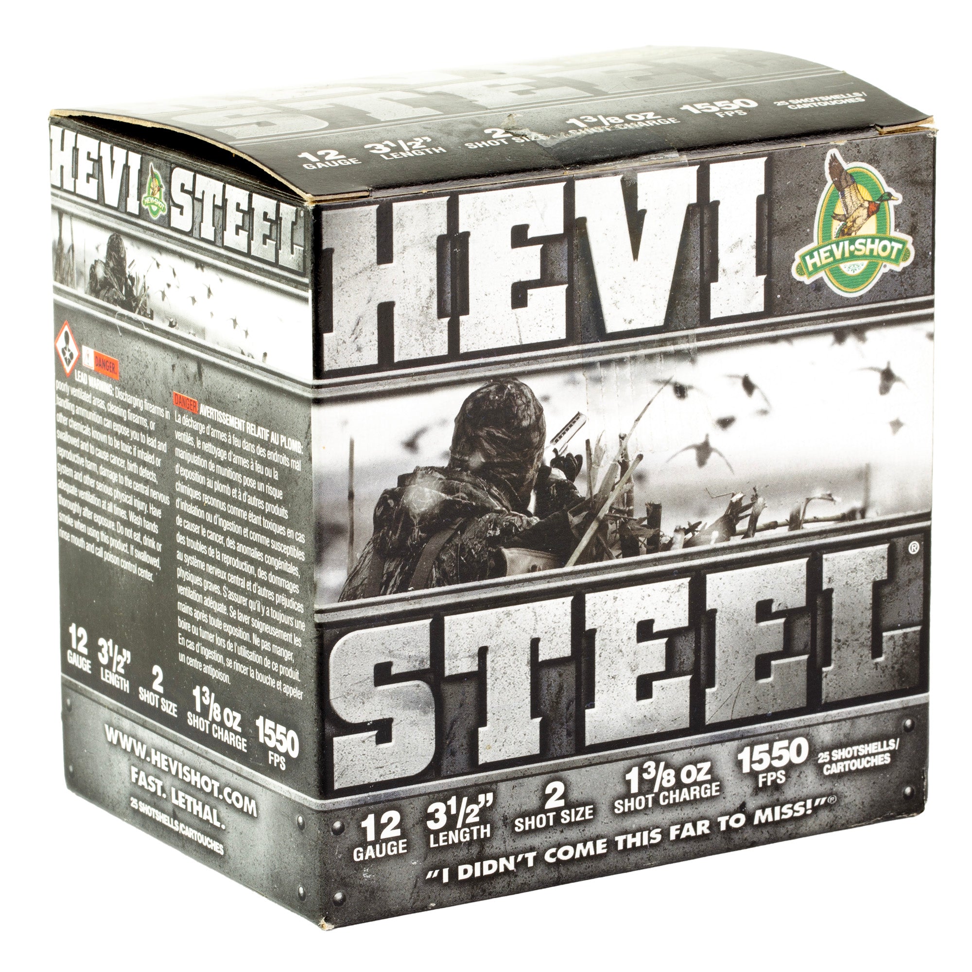 HEVI STEEL 12GA 3.5 #2 25/250