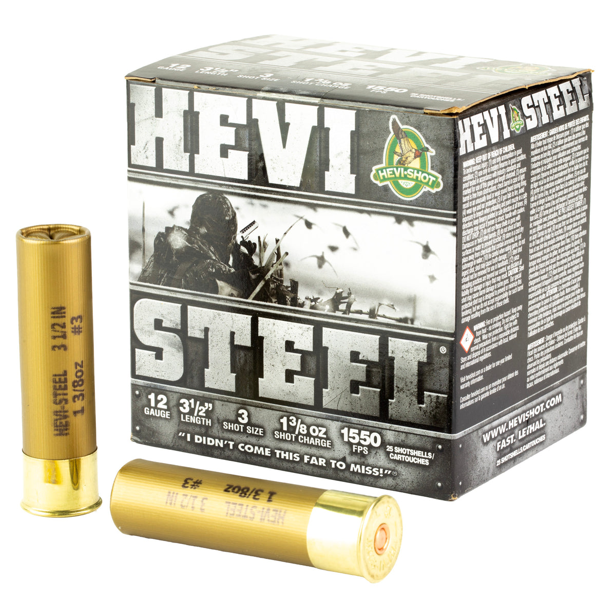 HEVI STEEL 12GA 3.5 #3 25/250