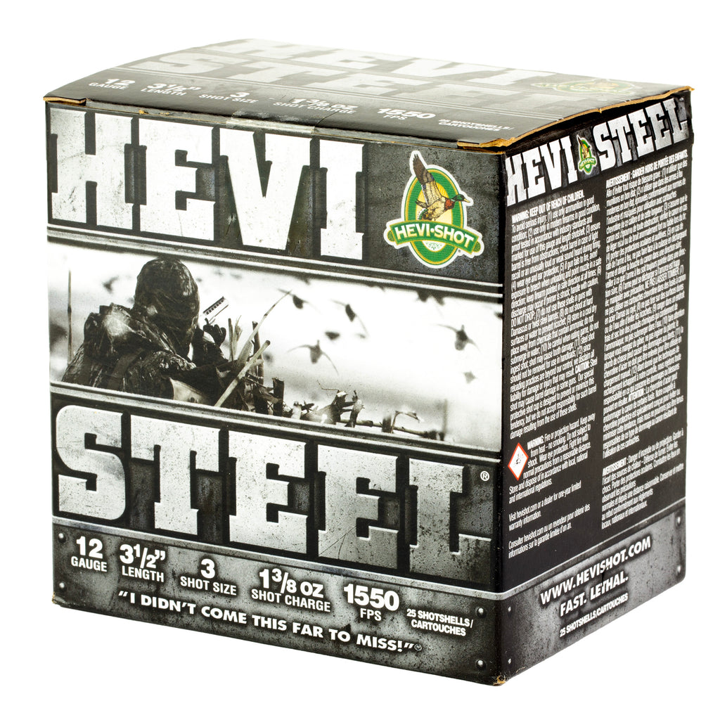 HEVI STEEL 12GA 3.5 #3 25/250