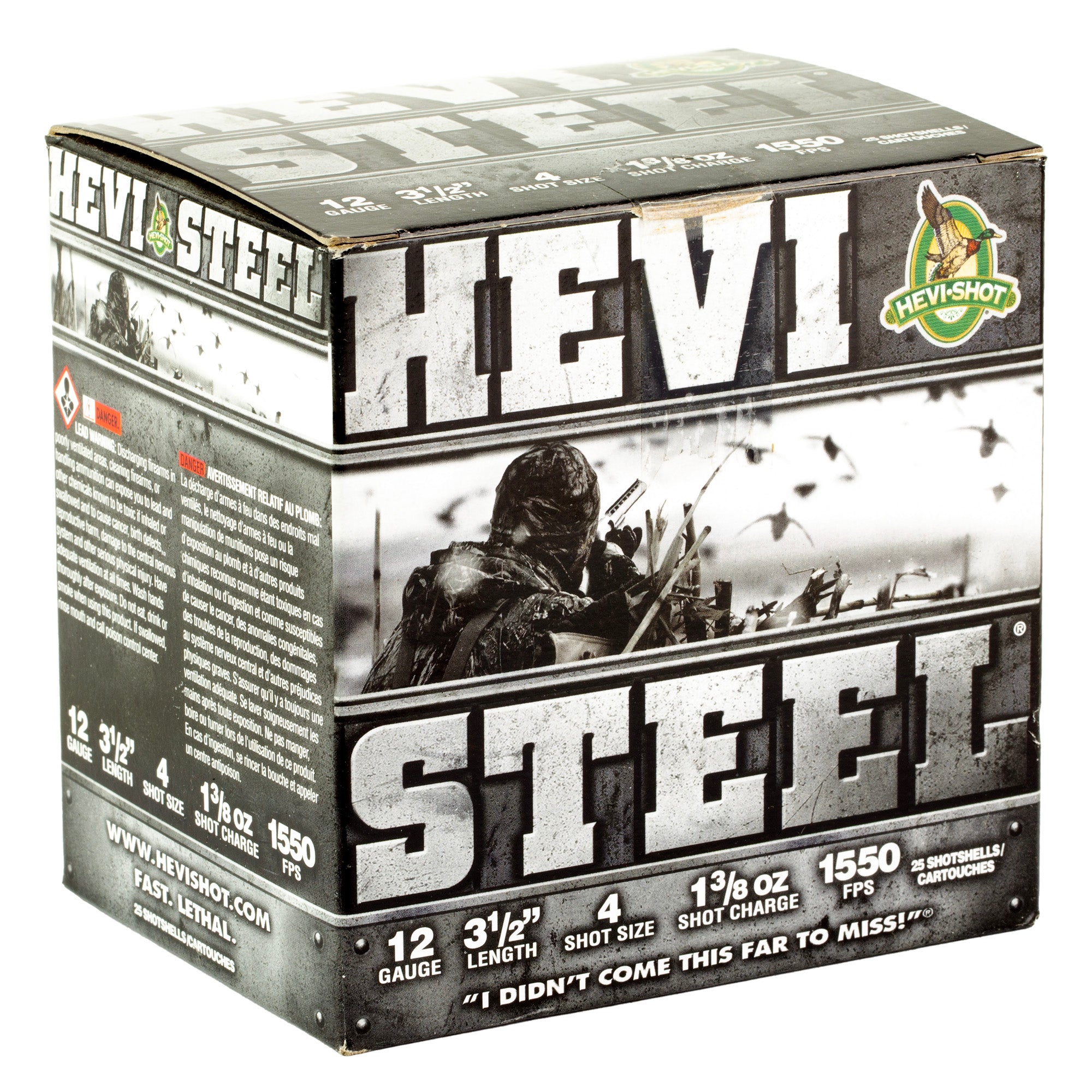 HEVI STEEL 12GA 3.5 #4 25/250