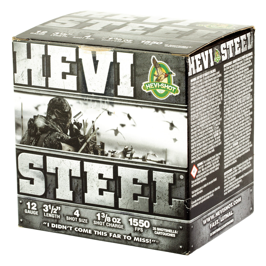 HEVI STEEL 12GA 3.5 #4 25/250
