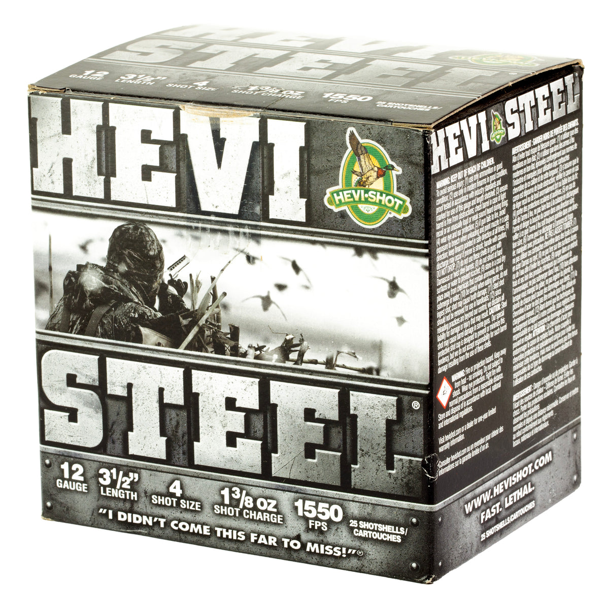 HEVI STEEL 12GA 3.5 #4 25/250