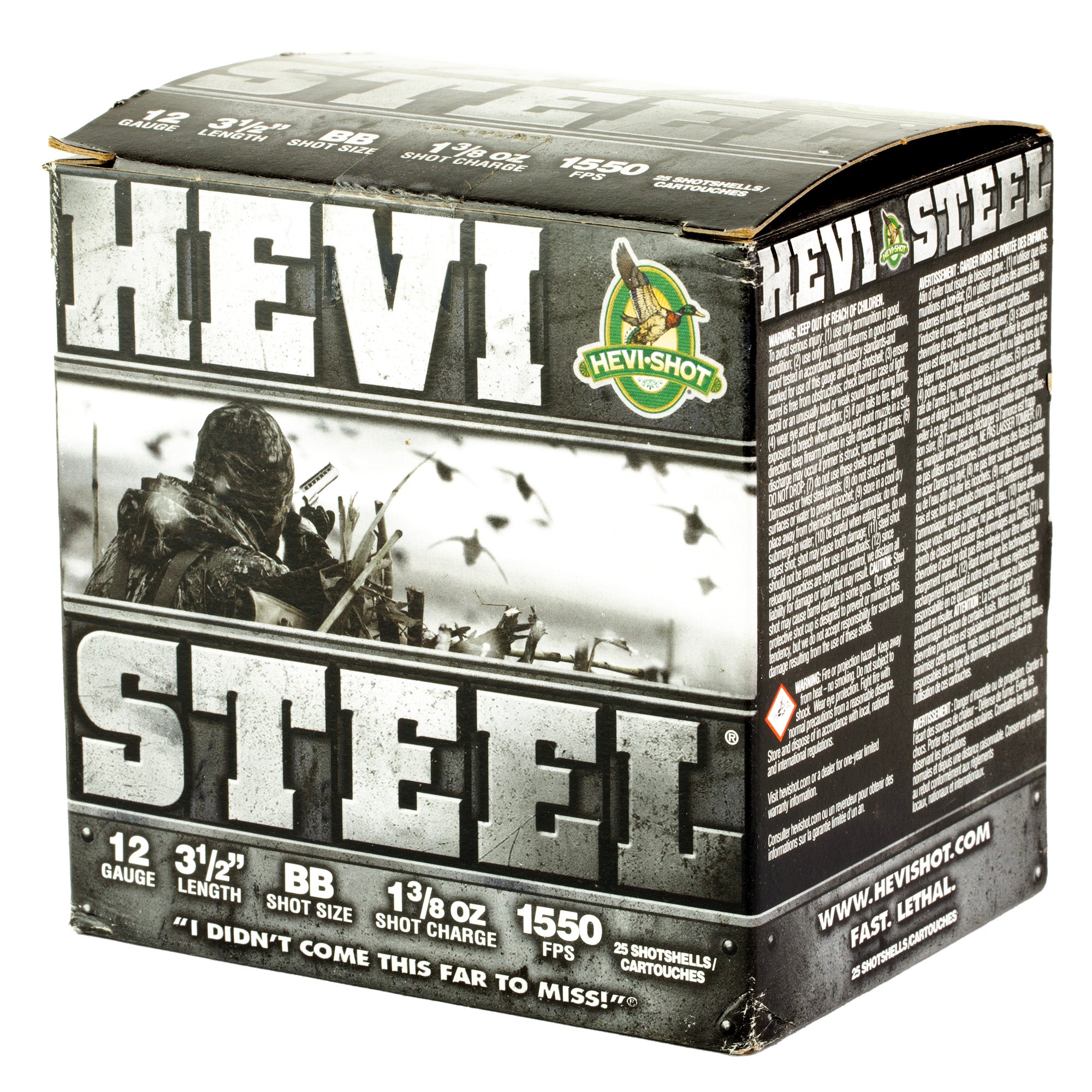 HEVI STEEL 12GA 3.5 BB 25/250