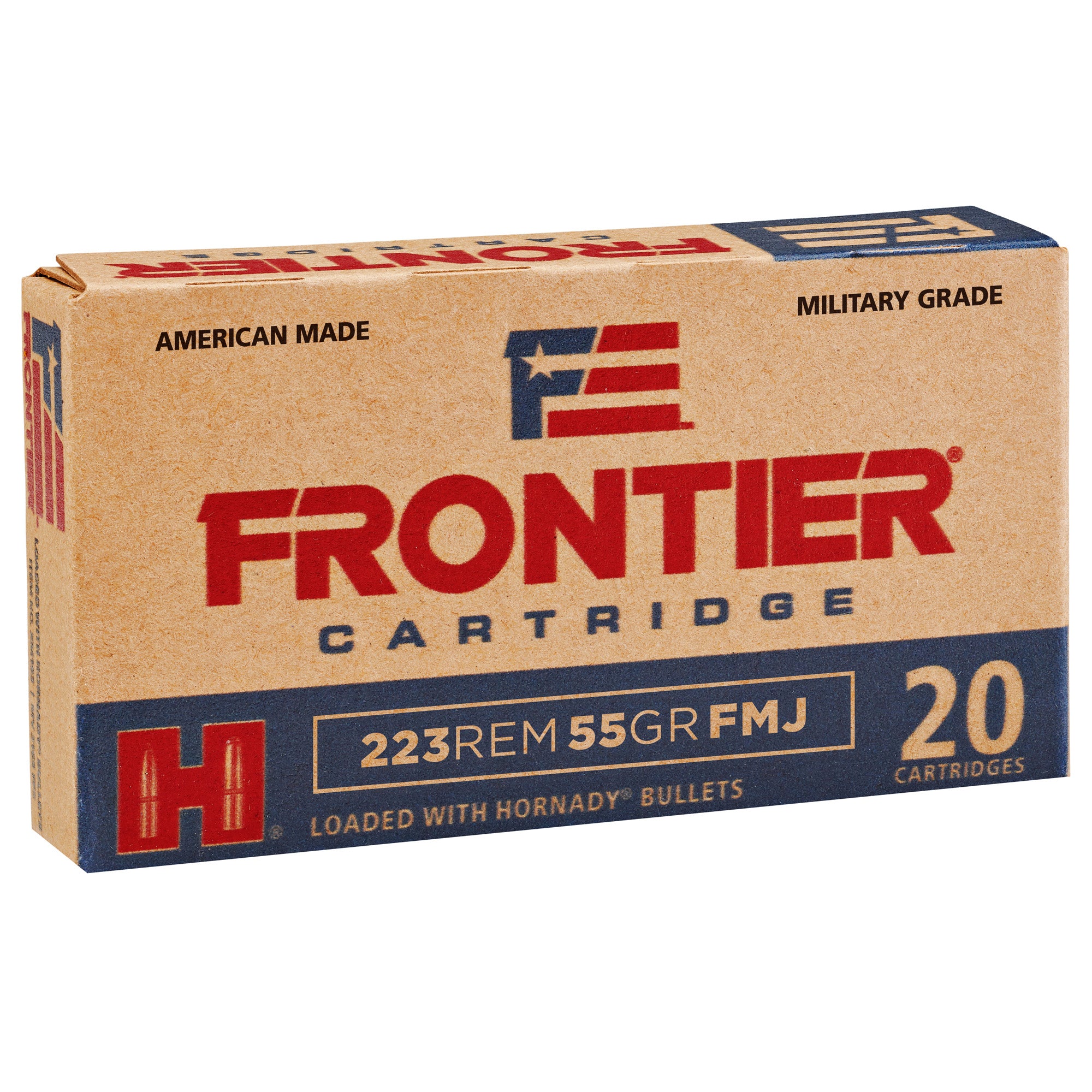 FRONTIER 223REM 55GR FMJ 20/500