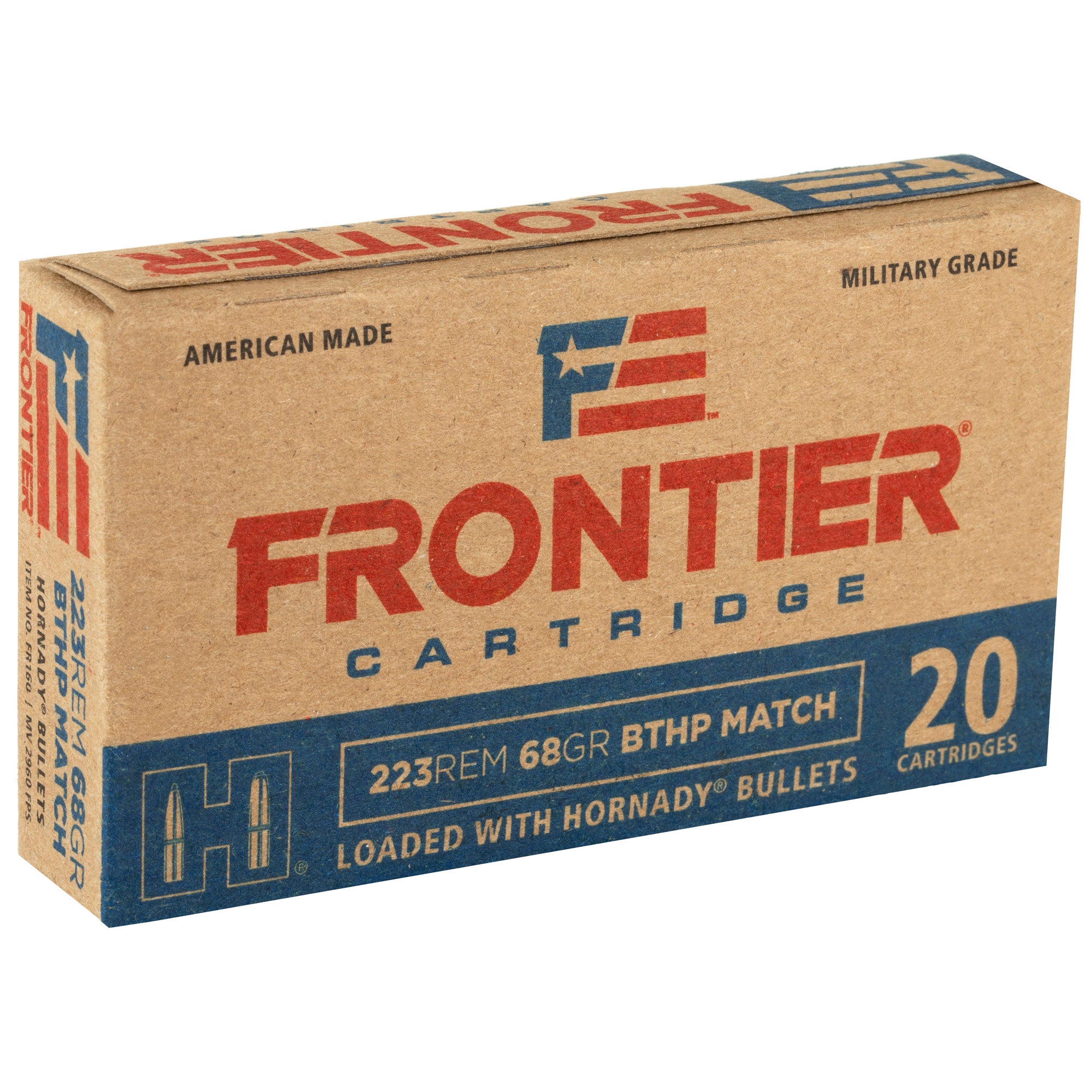 FRONTIER 223REM 68GR BTHP MTCH 20