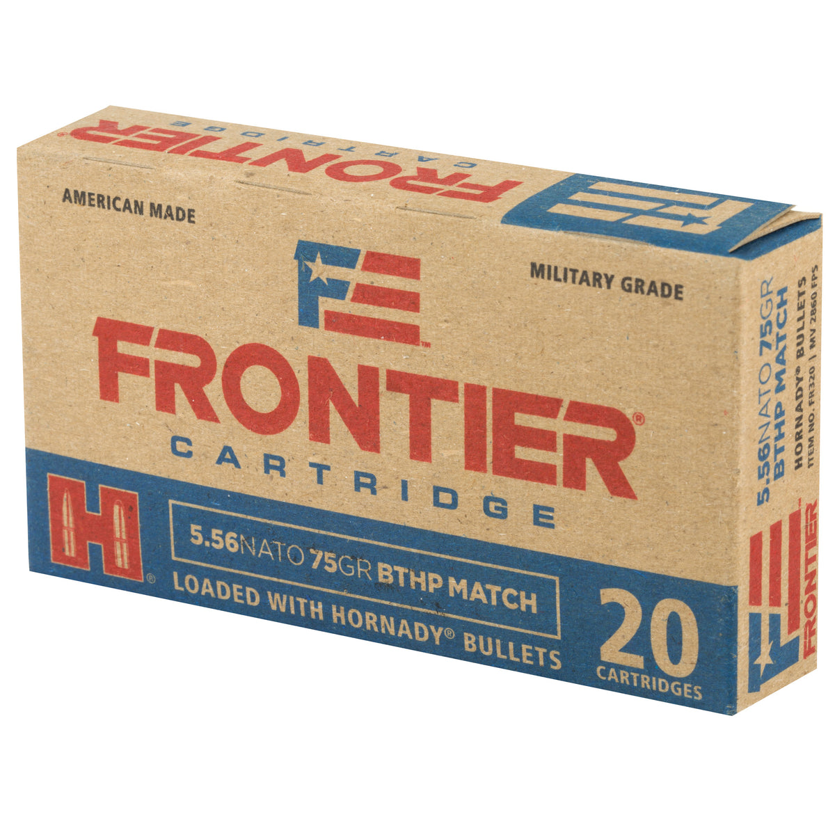 FRONTIER 556NATO 75GR BTHP MTCH 20/5