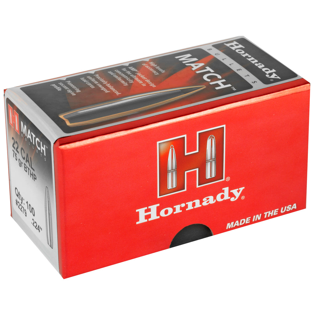 HRNDY MATCH 22CAL .224 75GR 100CT