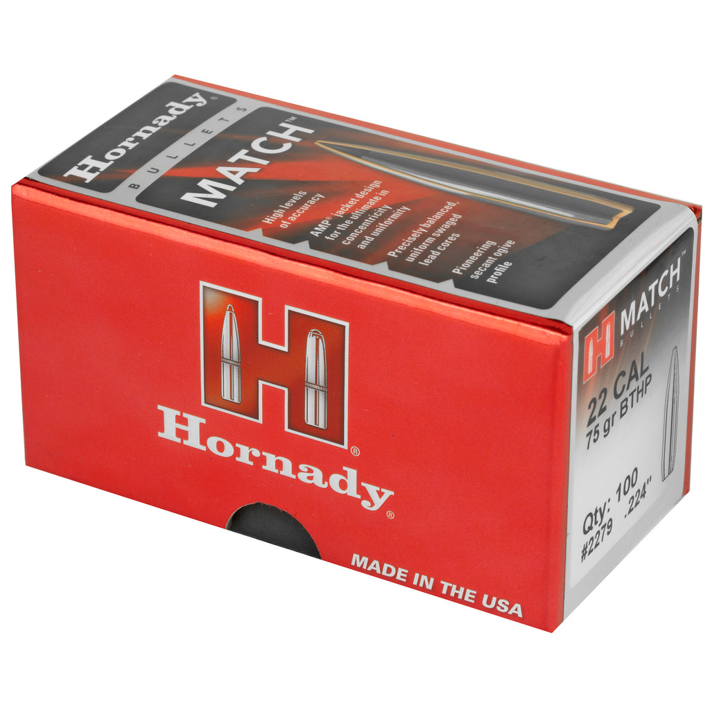 HRNDY MATCH 22CAL .224 75GR 100CT