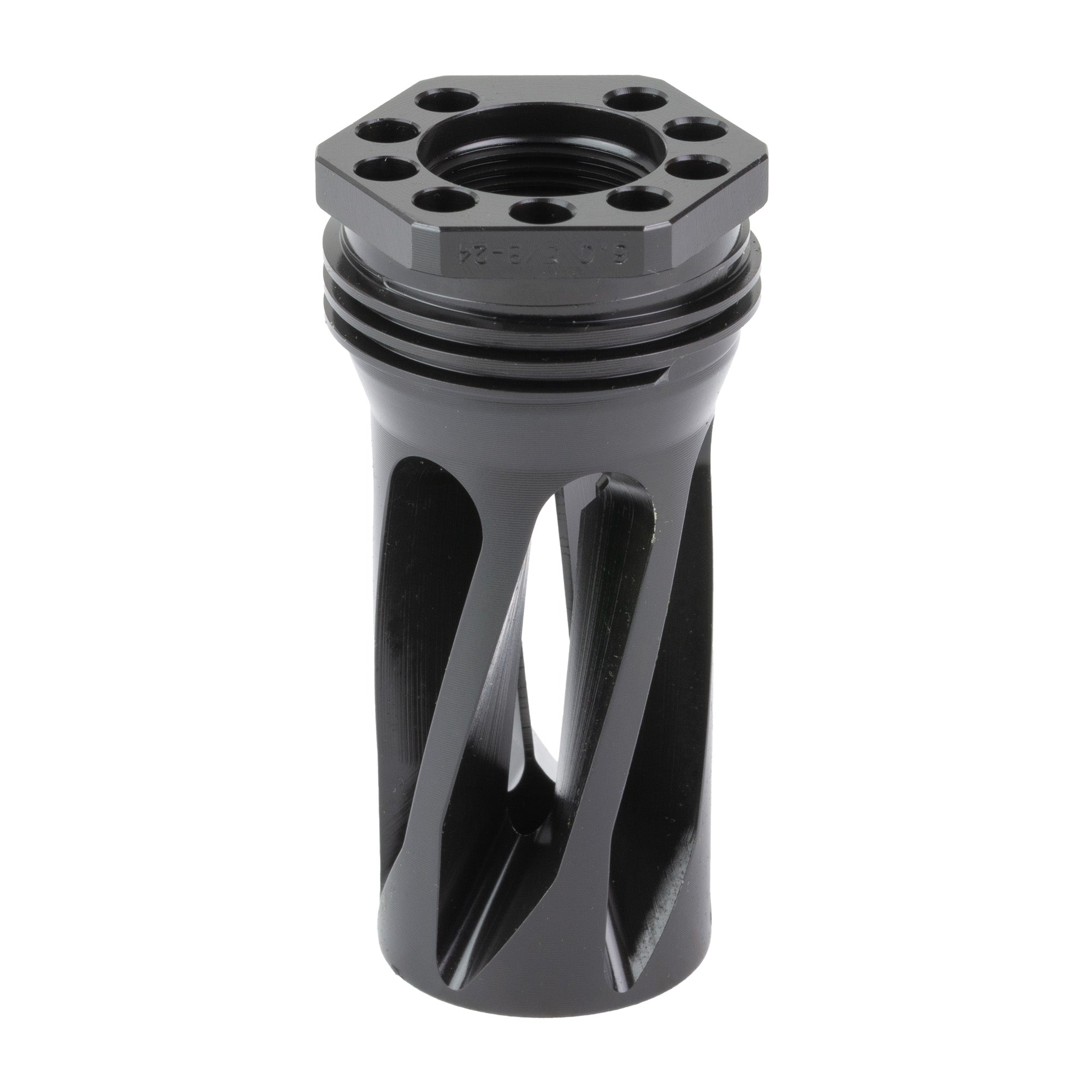 HUX FLASH HIDER QD 6 5/8X24 BLK