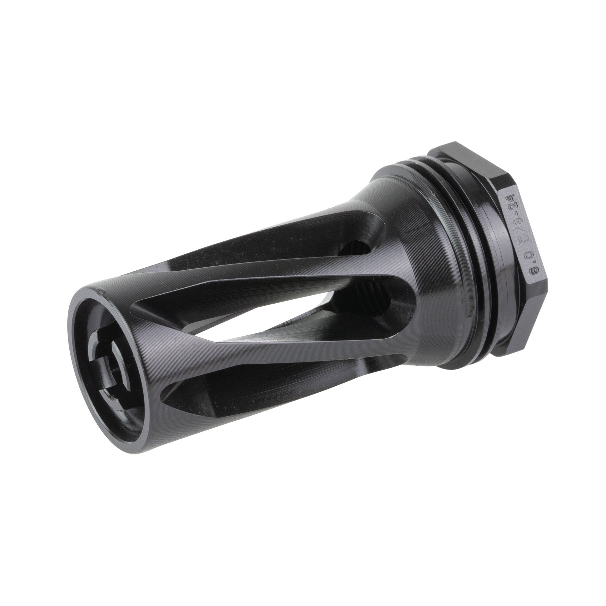 HUX FLASH HIDER QD 6 5/8X24 BLK