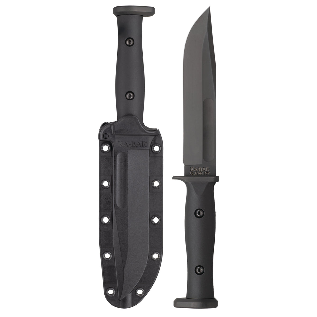 KBAR SLABBY FIXED 6.86 BLK W/SHEATH