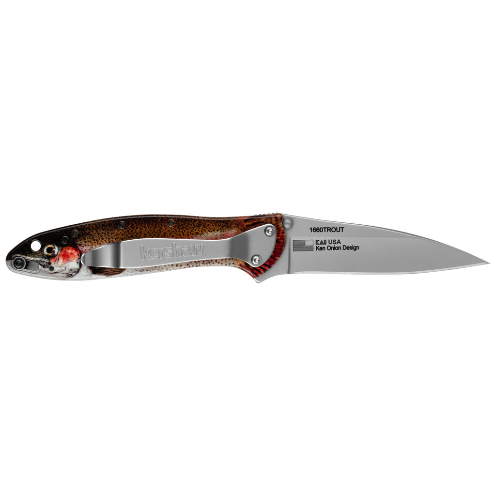KERSHAW LEEK 3 RNBW TROUT/SILVER