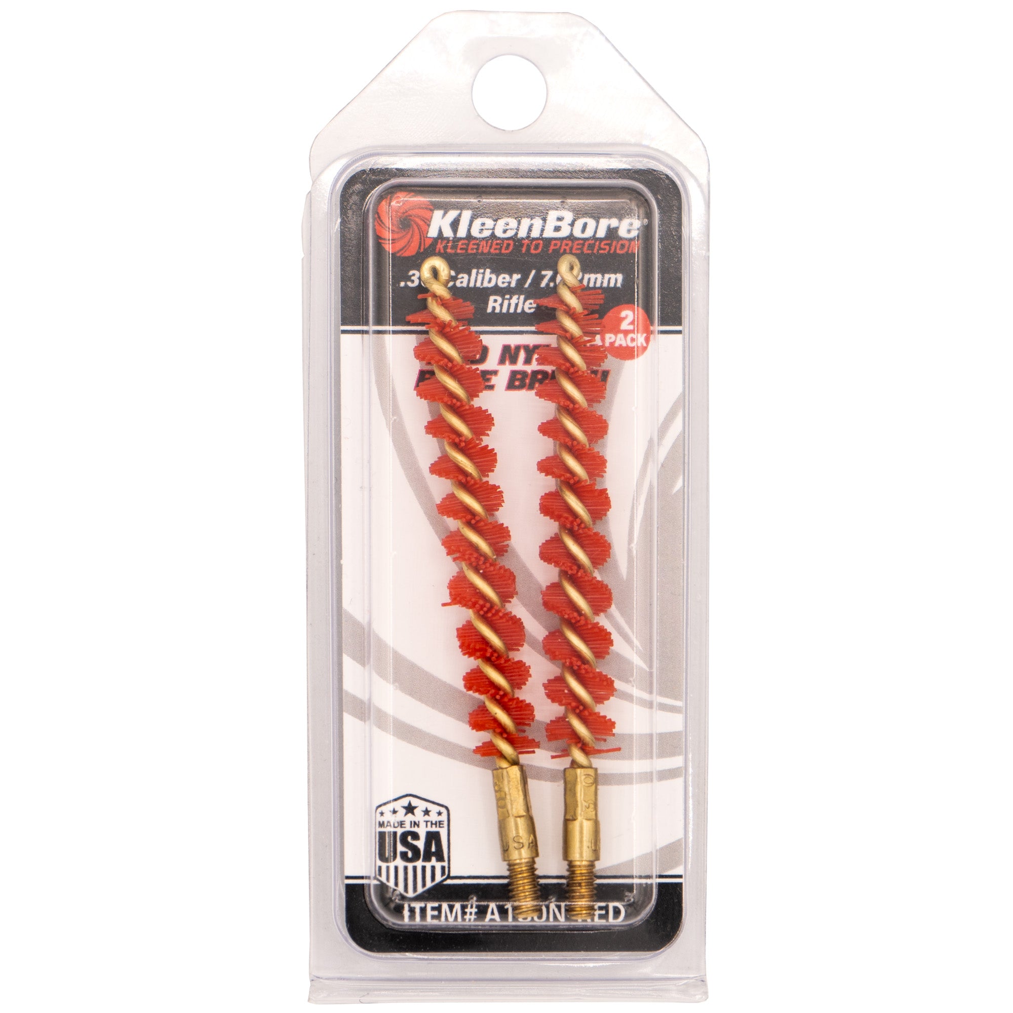 KLEEN BR .30/7.62MM RED BRUSH 2PK