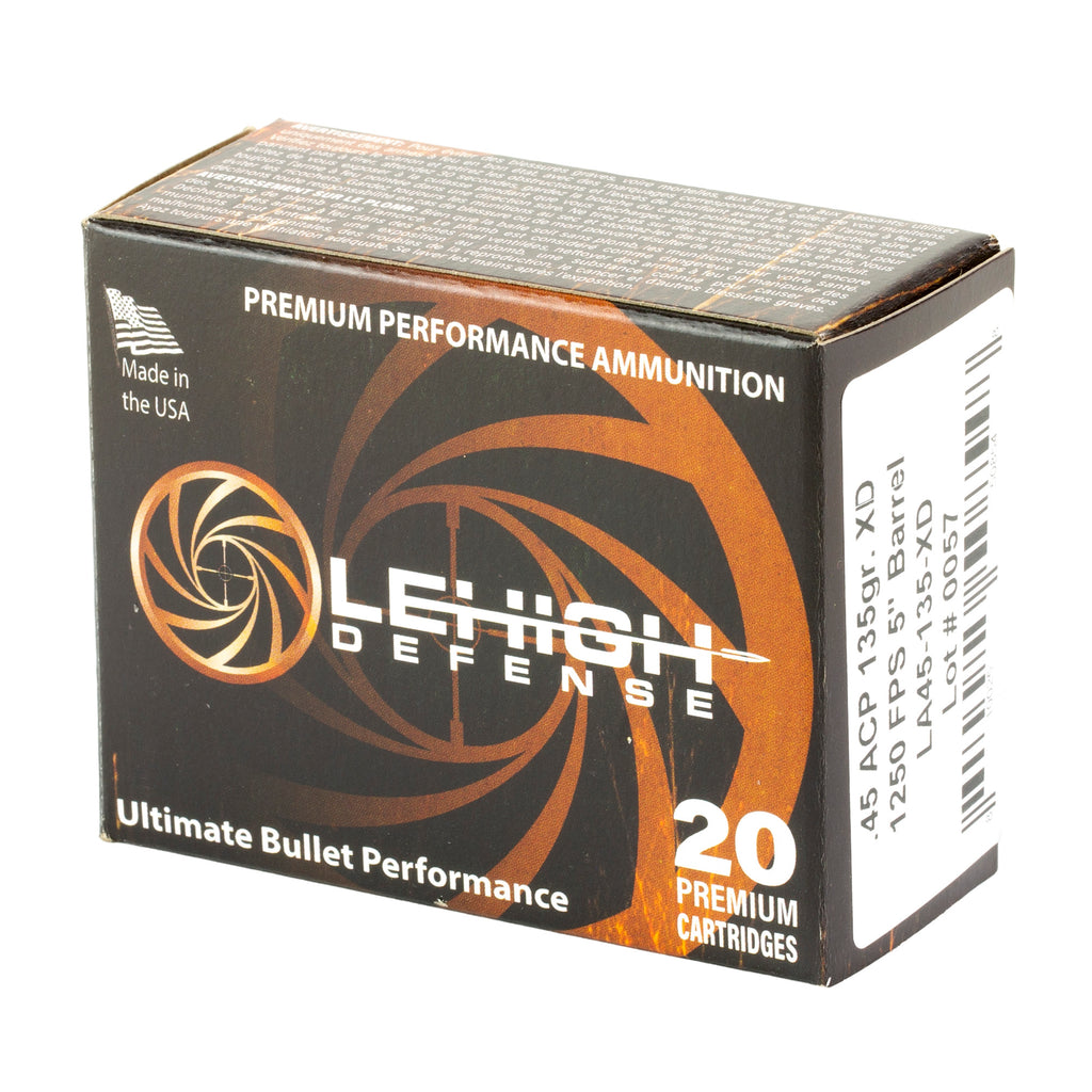 LEHIGH XTRM DFNS .45ACP 135GR 20/200