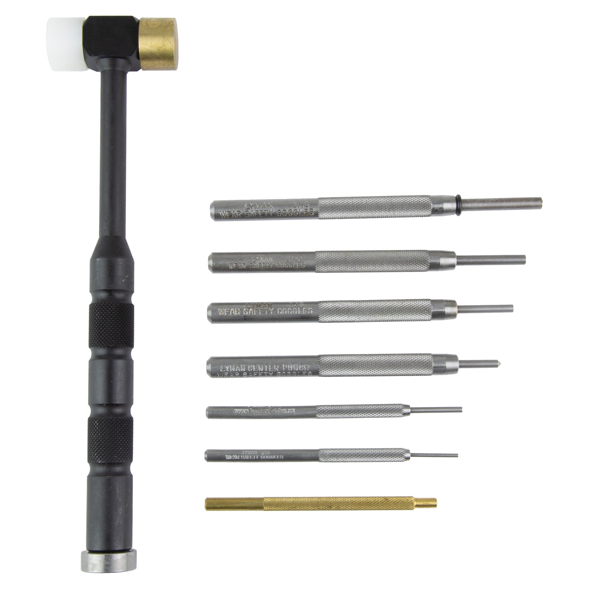 LYMAN DELUXE HAMMER & PUNCH SET