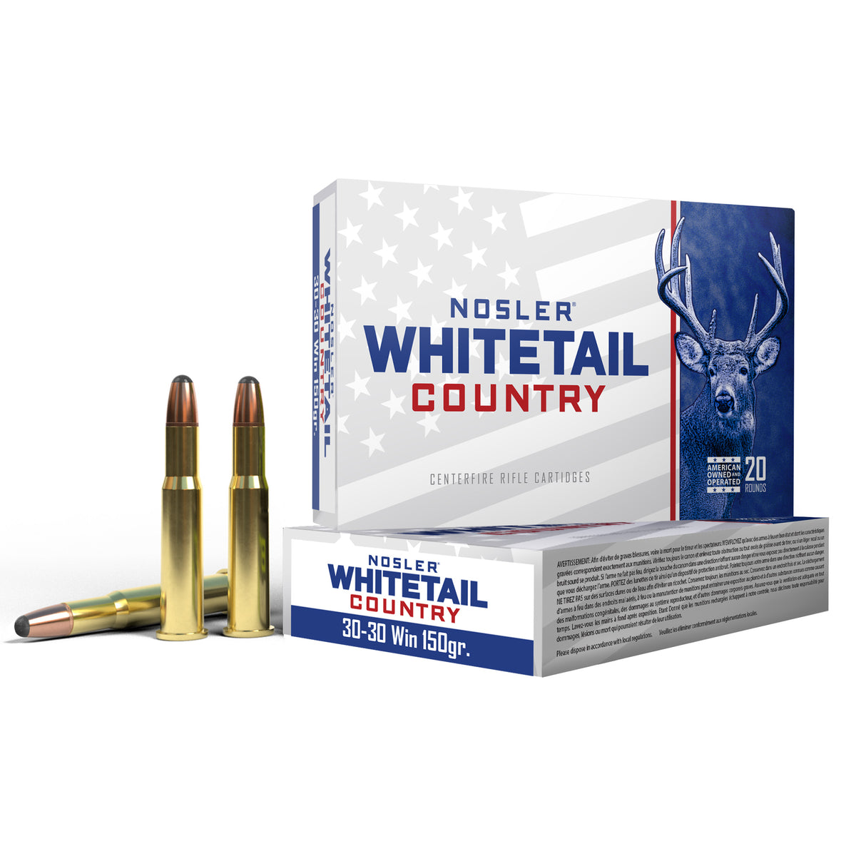 NOSLER 30-30 WIN 150GR SB RN 20/200