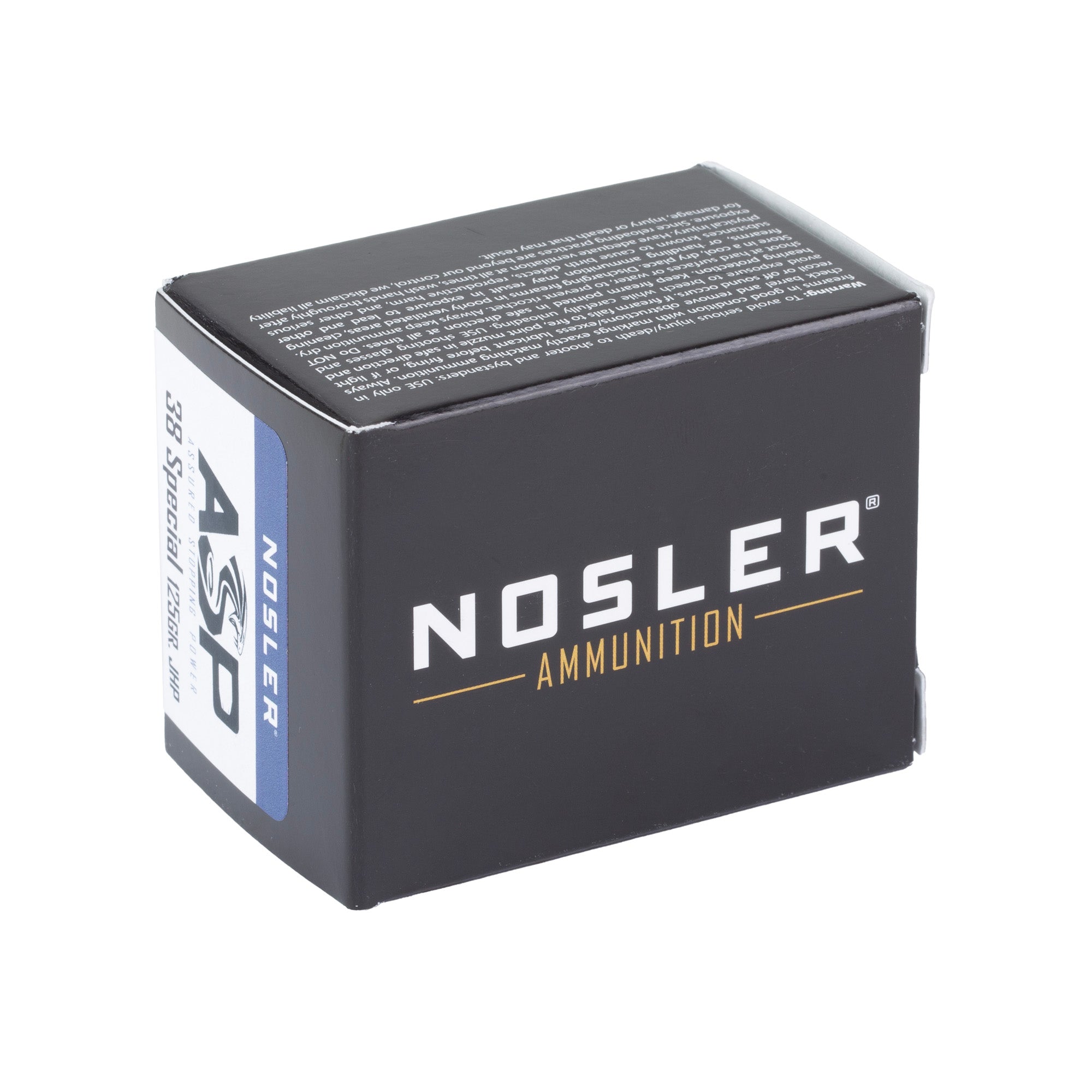 NOSLER ASP 38 SPCL 125GR JHP 20/400