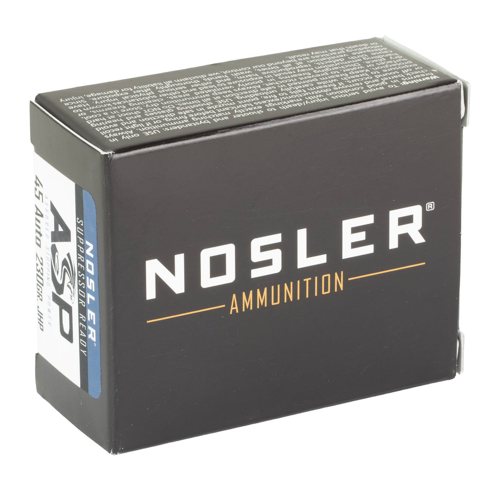 NOSLER ASP 45ACP 230GR HG JHP 20/400