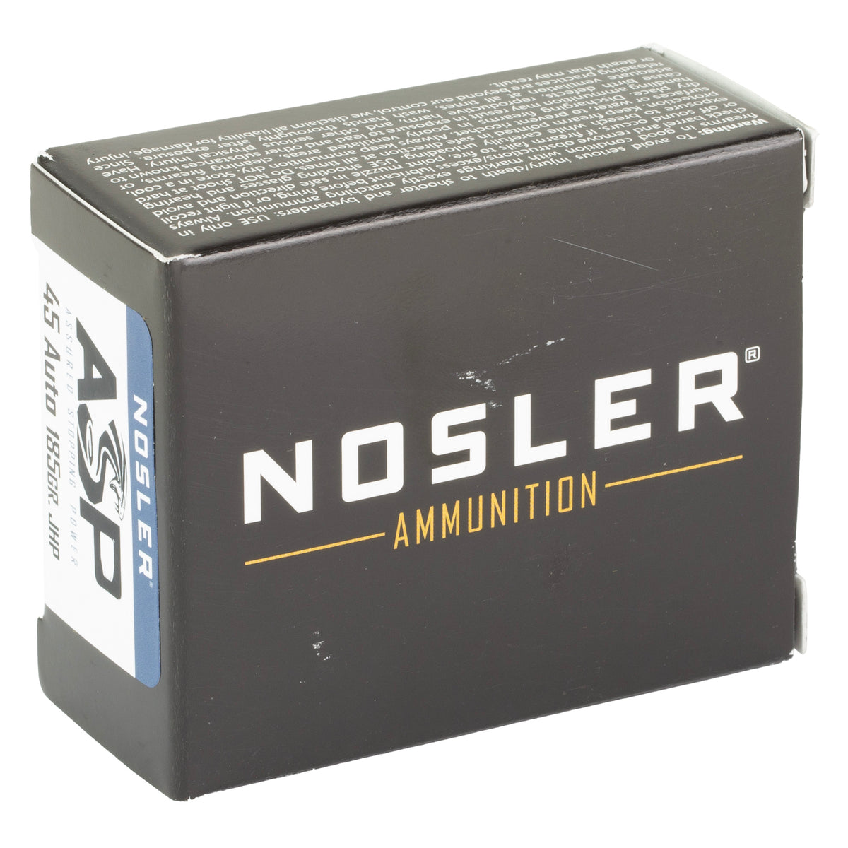 NOSLER ASP 45ACP 185GR HG JHP 20/400