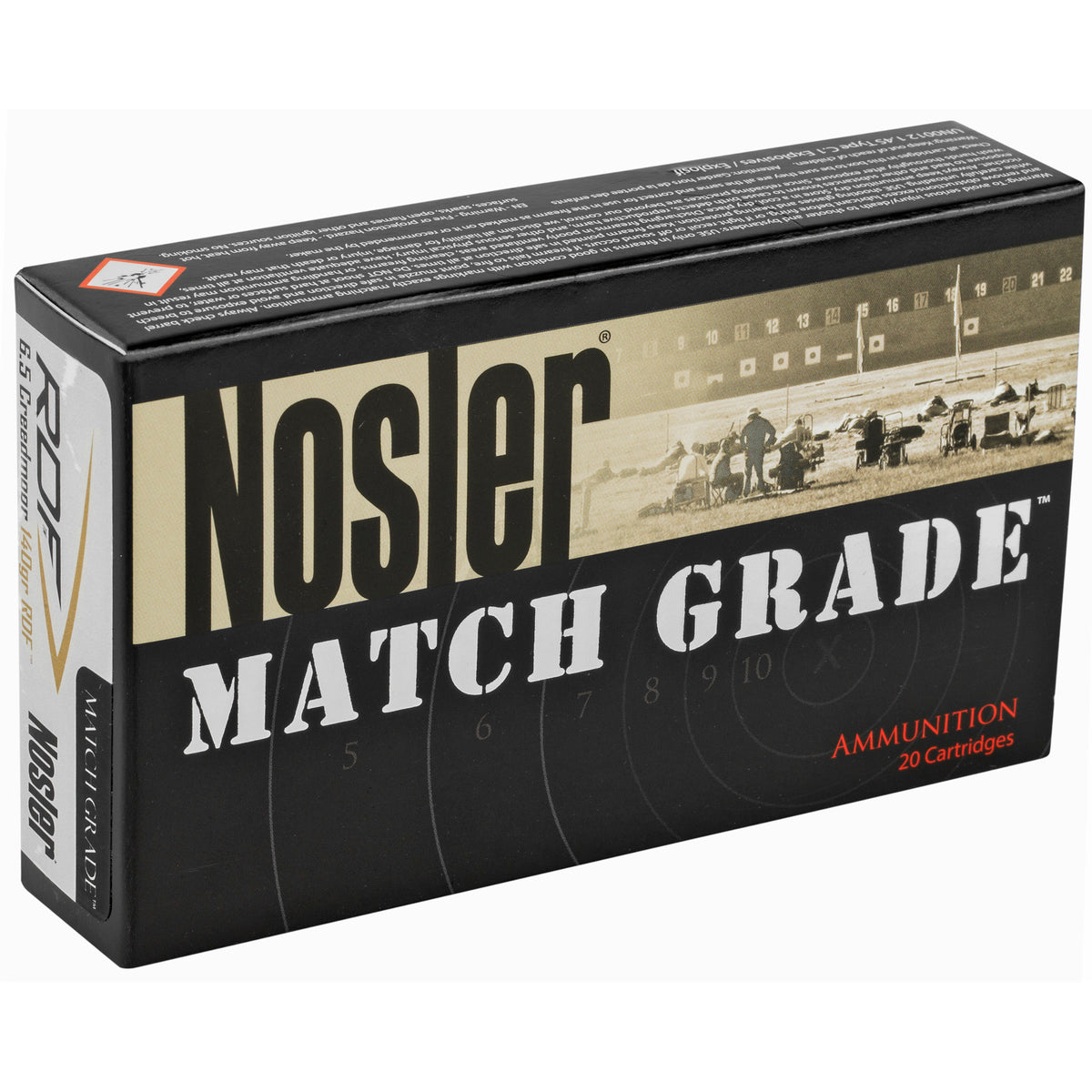 NOSLER 6.5CM 140GR RDF HPBT 20/200