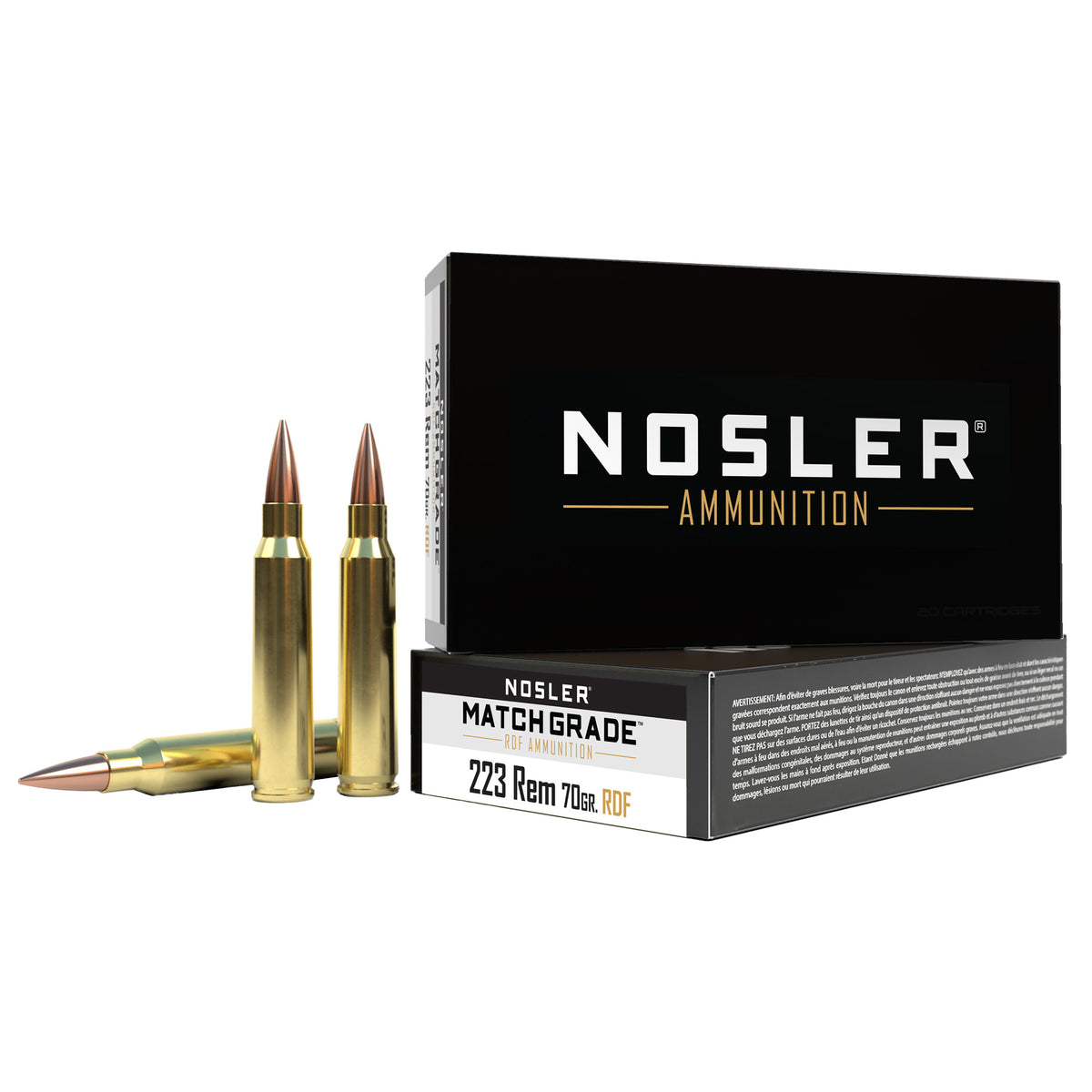 NOSLER RDF 223 REM 70GR HPBT 20/400