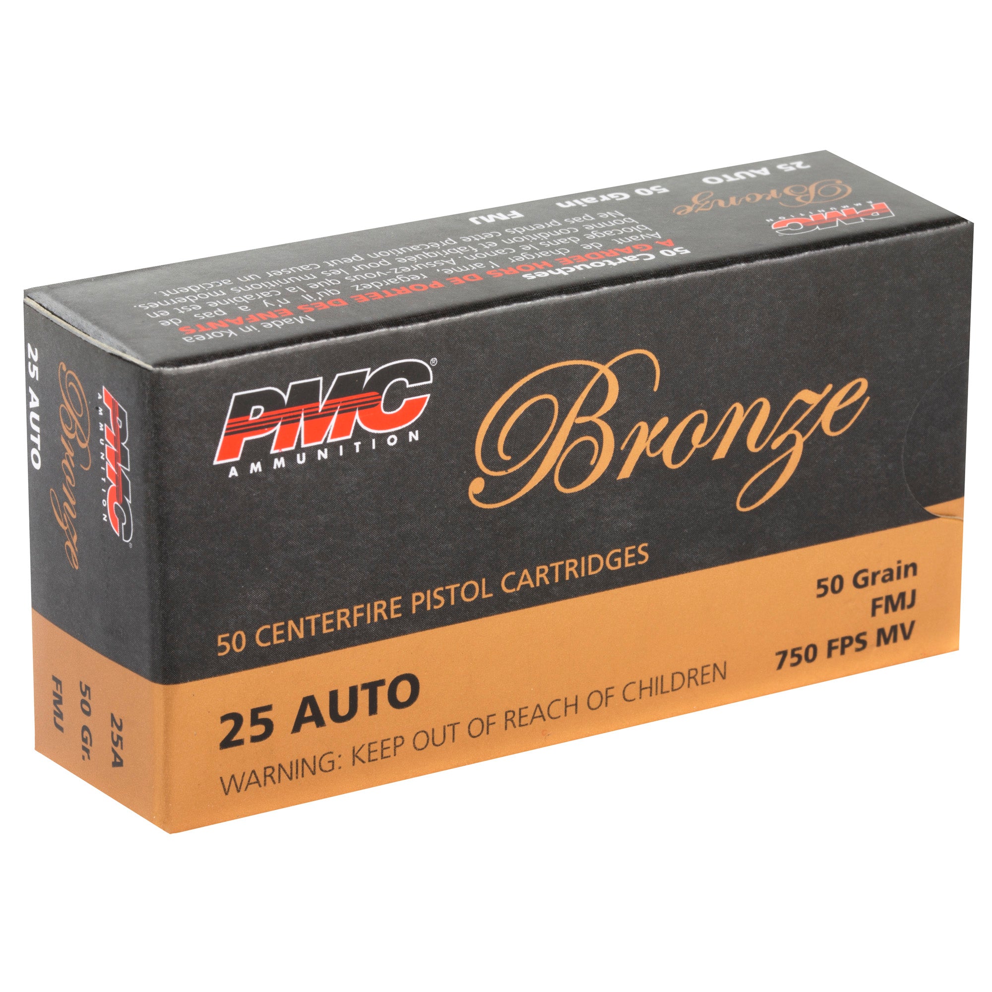PMC BRNZ 25ACP 50GR FMJ 50/1000
