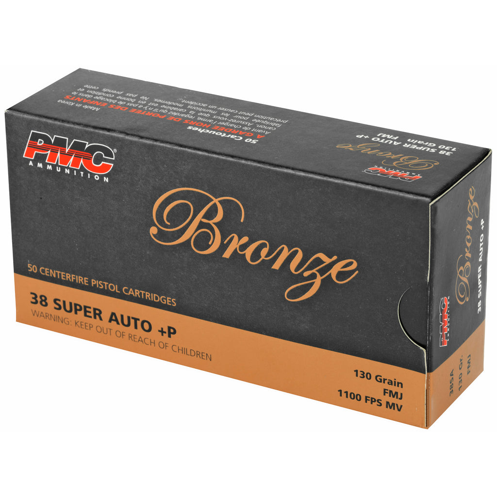 PMC BRNZ 38SUPER +P 130 FMJ 50/1000