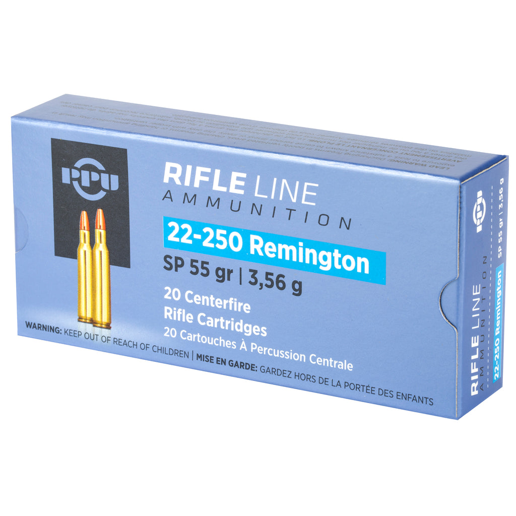 PPU 22-250REM SP 55GR 20/200