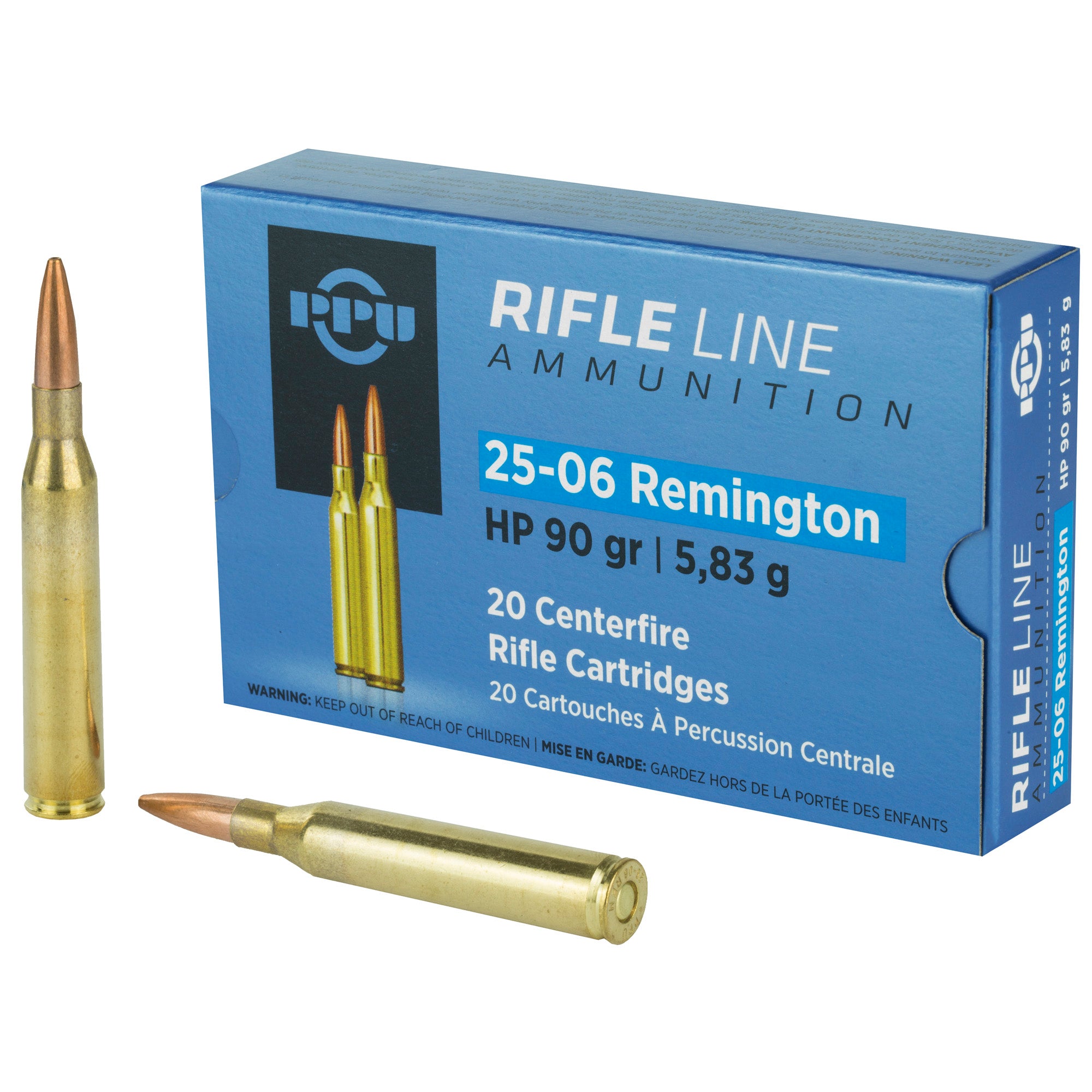 PPU 25-06REM HP 90GR 20/200
