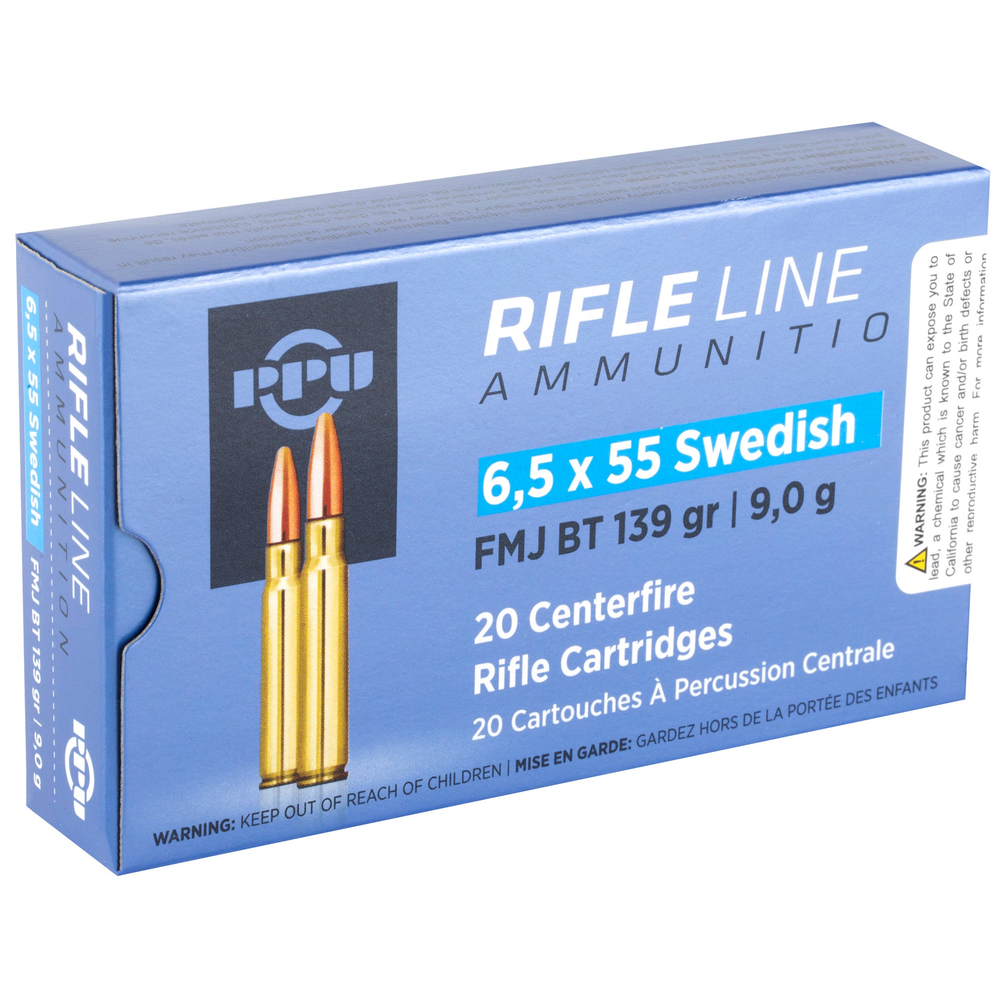 PPU 6.5X55 SWEDISH FMJ 139GR 20/200