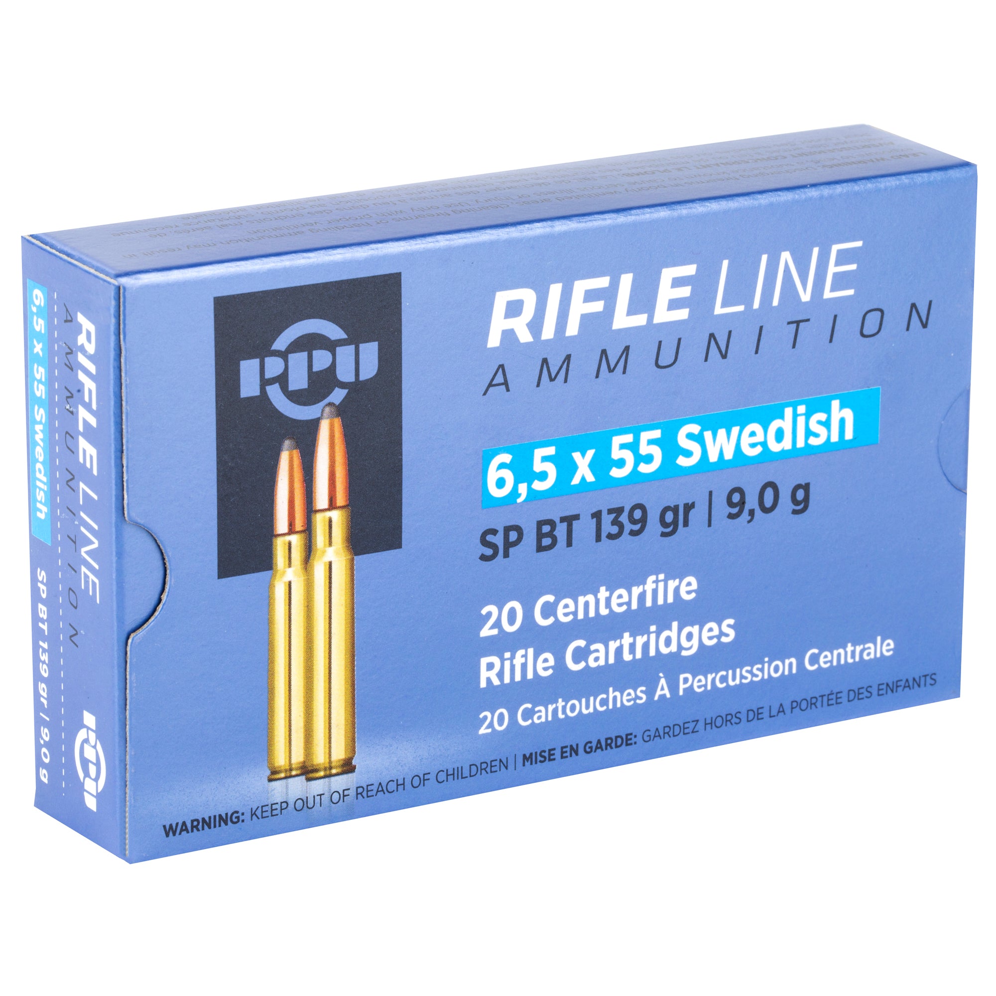 PPU 6.5X55 SWEDISH SP 139GR 20/200