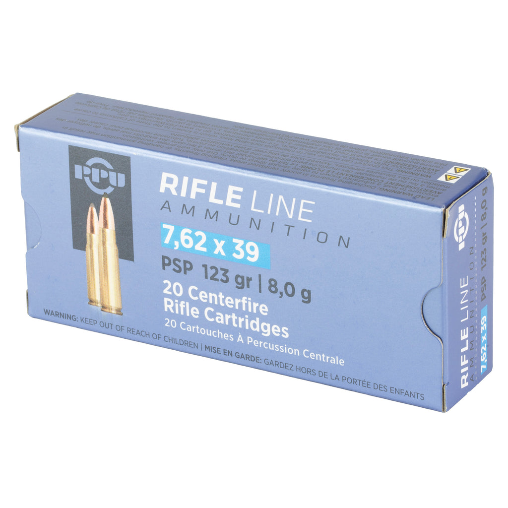 PPU 7.62X39 POINTED SP 123GR 20/1000