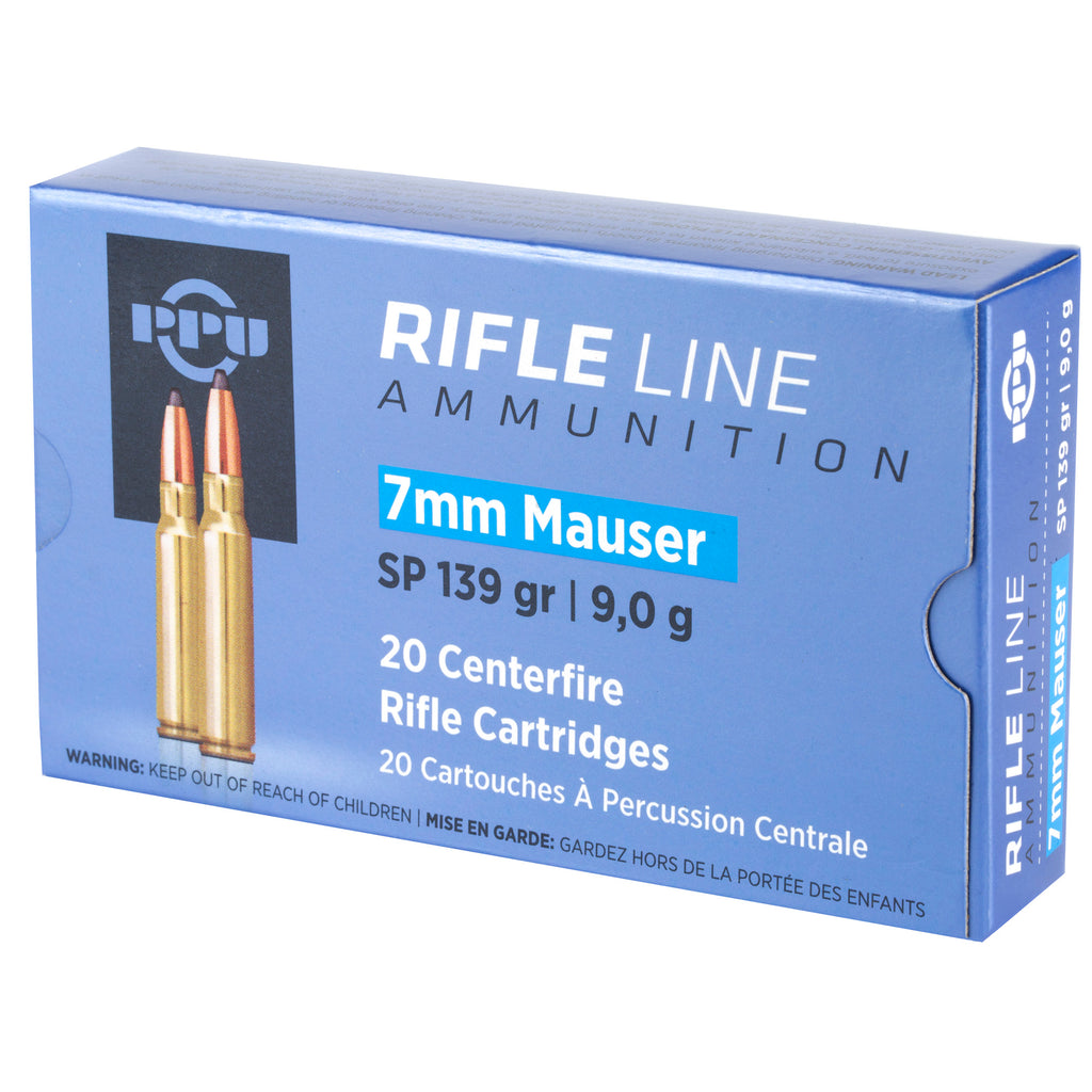 PPU 7MM MAUSER SP 139GR 20/200
