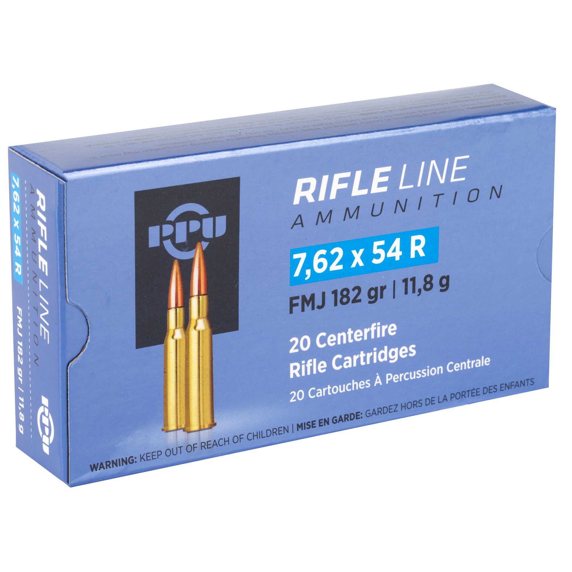 PPU 7.62X54R FMJ 182GR 20/200