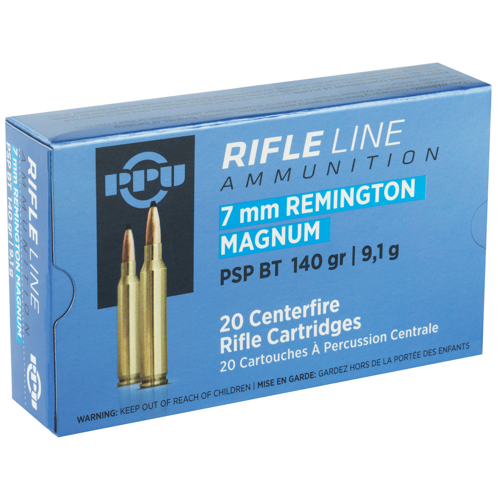PPU 7MM REM MAG PSP 140GR 20/200