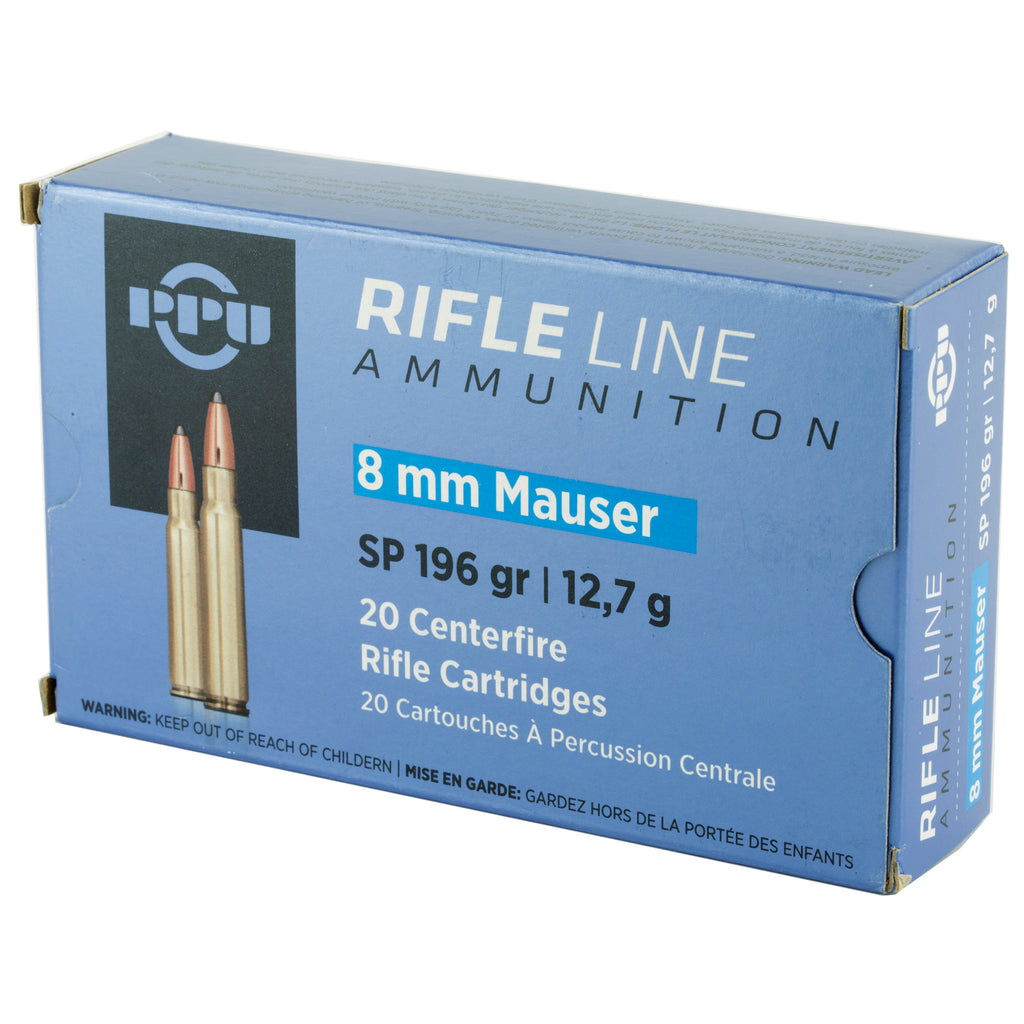 PPU 8MM MAUSER SP 196GR 20/200