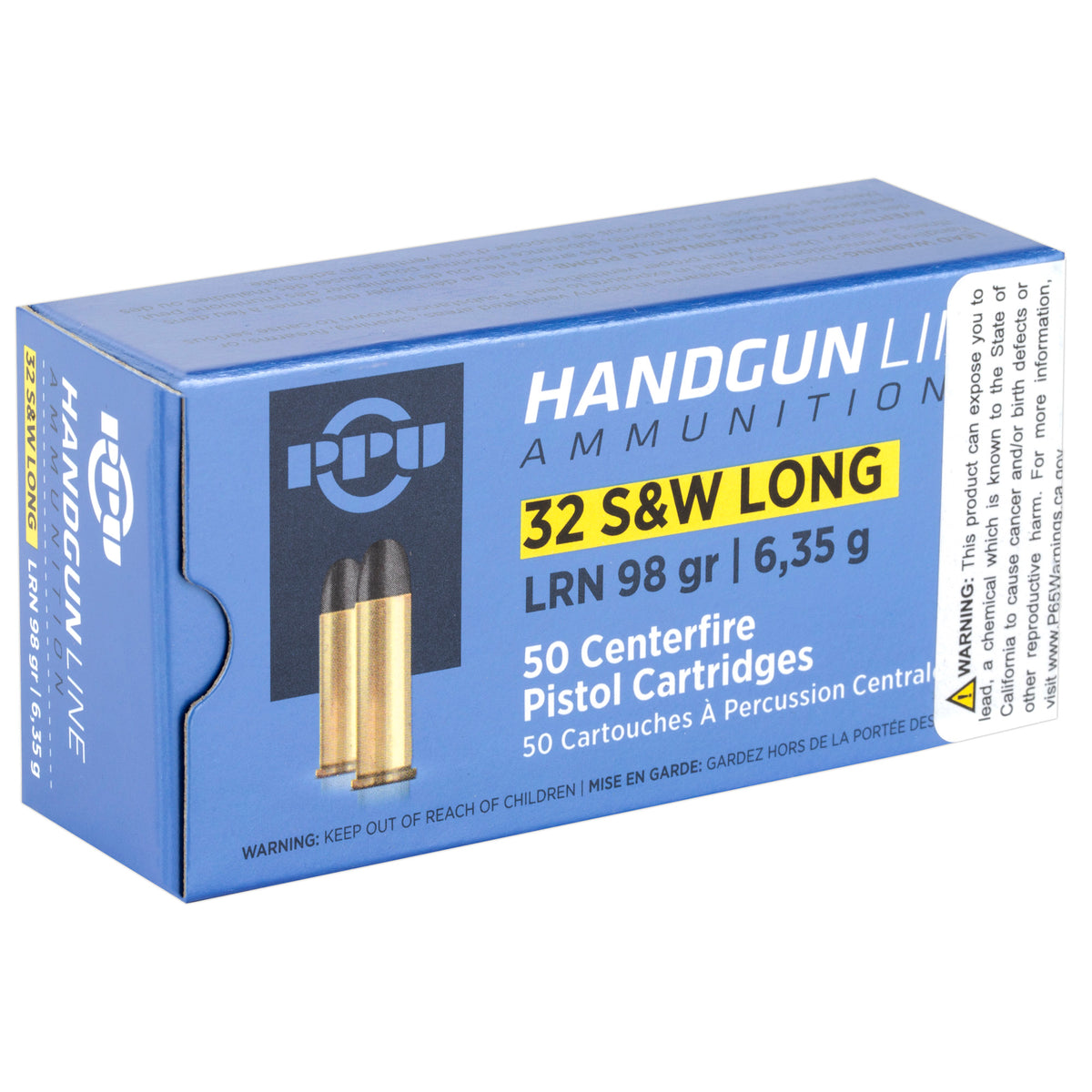 PPU 32 S&W LONG LRN 98GR 50/500