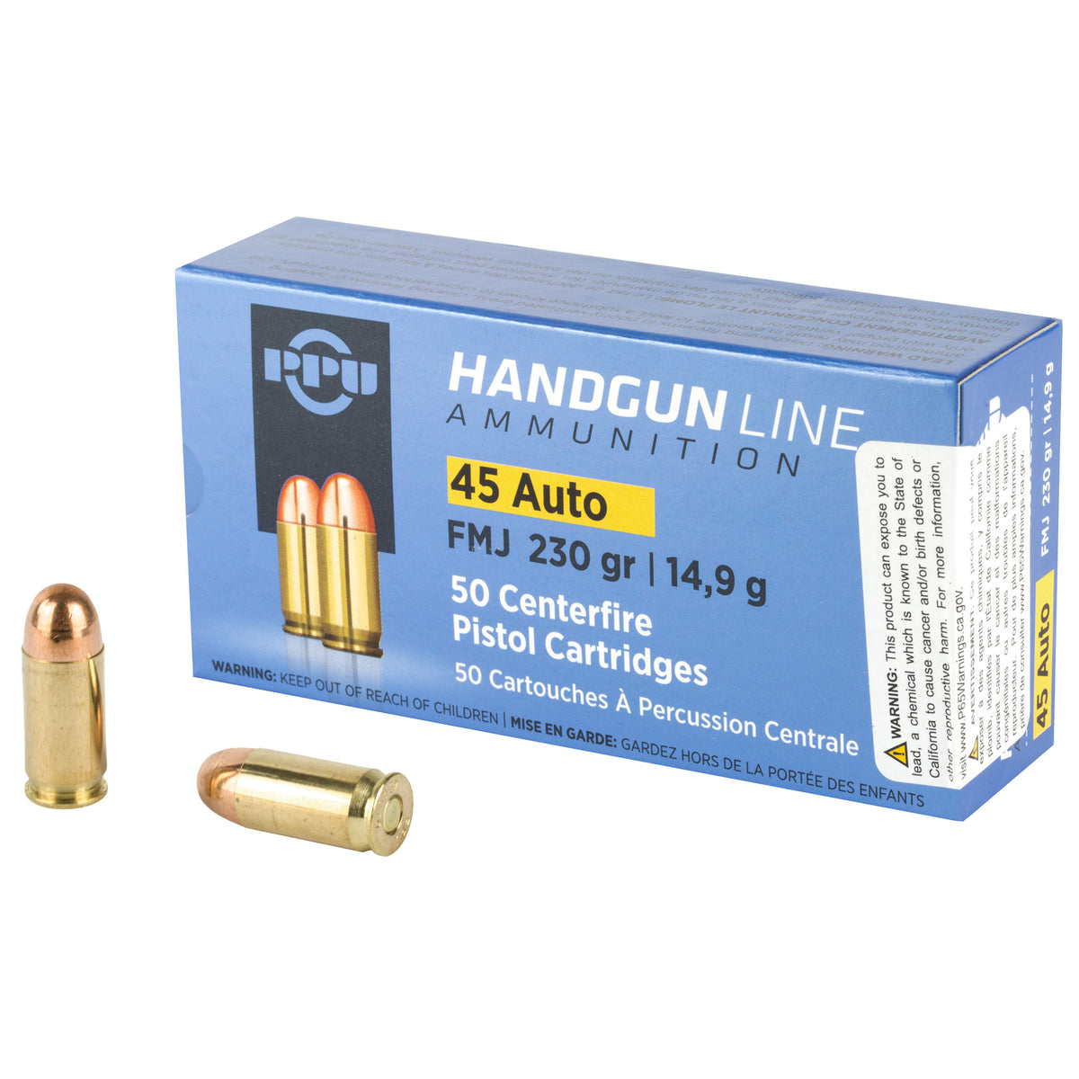 PPU 45ACP FMJ 230GR 50/500