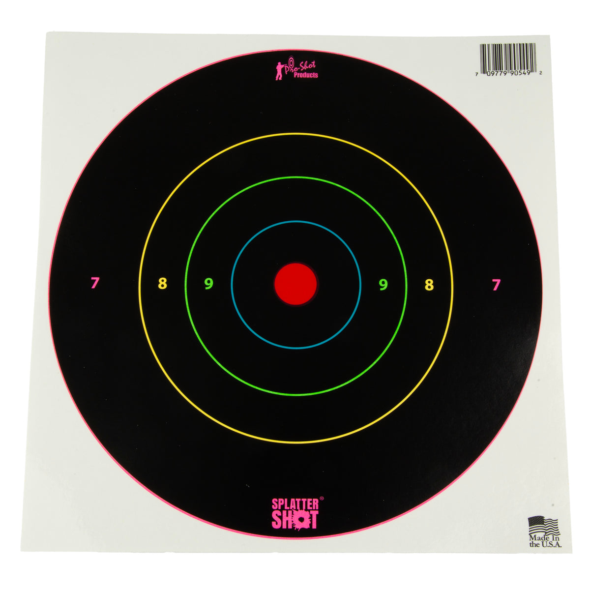 PROSHOT 8 MULTI CLR BULLSEYE 6PK