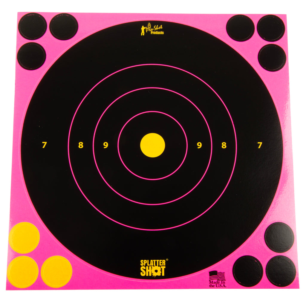 PRO-SHOT 8 PINK BULLSEYE 6PK