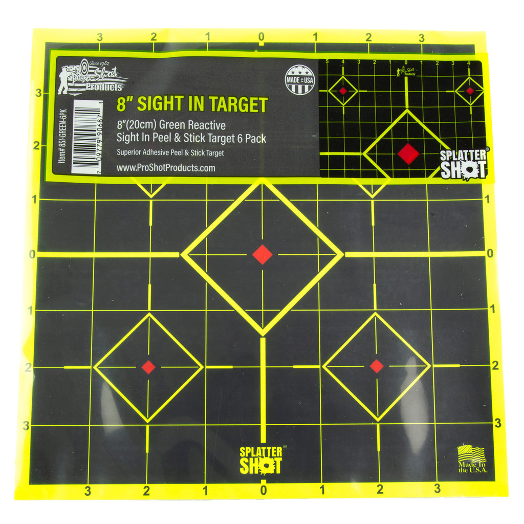 PROSHOT 8 GREEN SIGHT IN 6PK