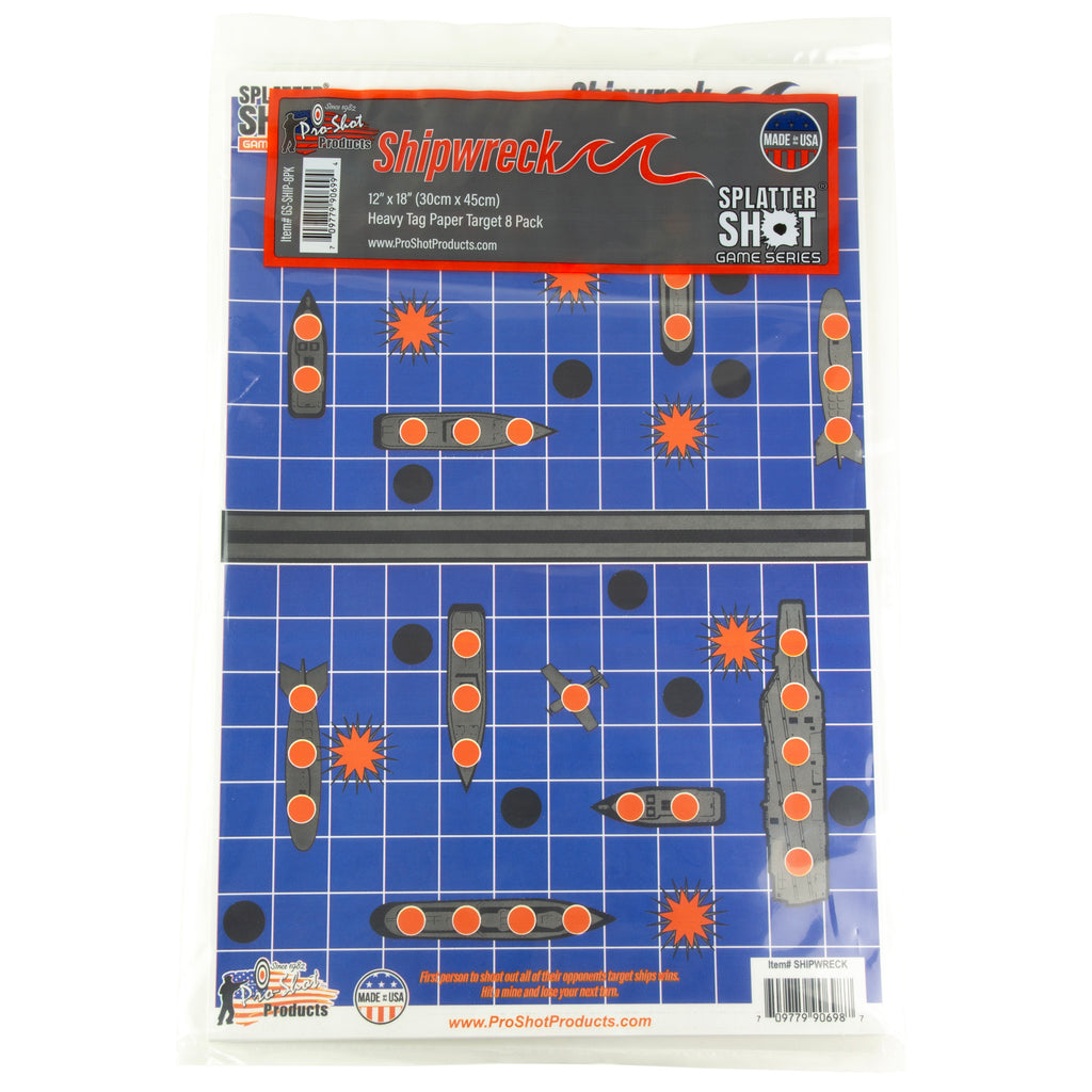 PROSHOT GS SHIP 12X18 TP 8PK