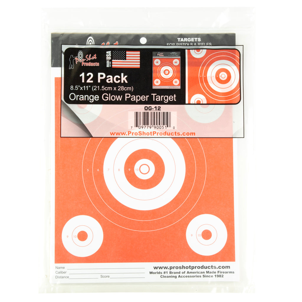PROSHOT 6 BULLSEYE DAY GLOW ORANGE