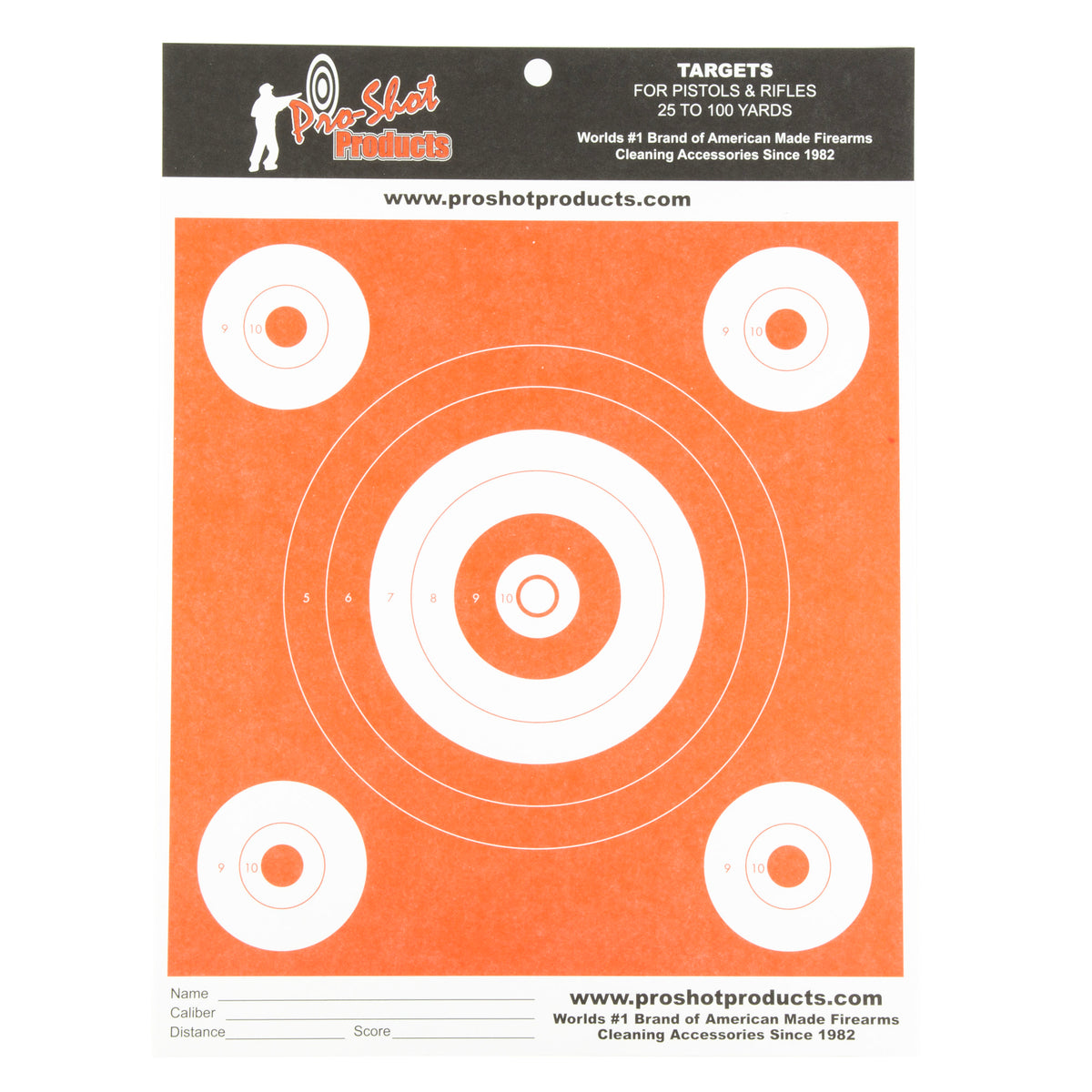 PROSHOT 6 BULLSEYE DAY GLOW ORANGE
