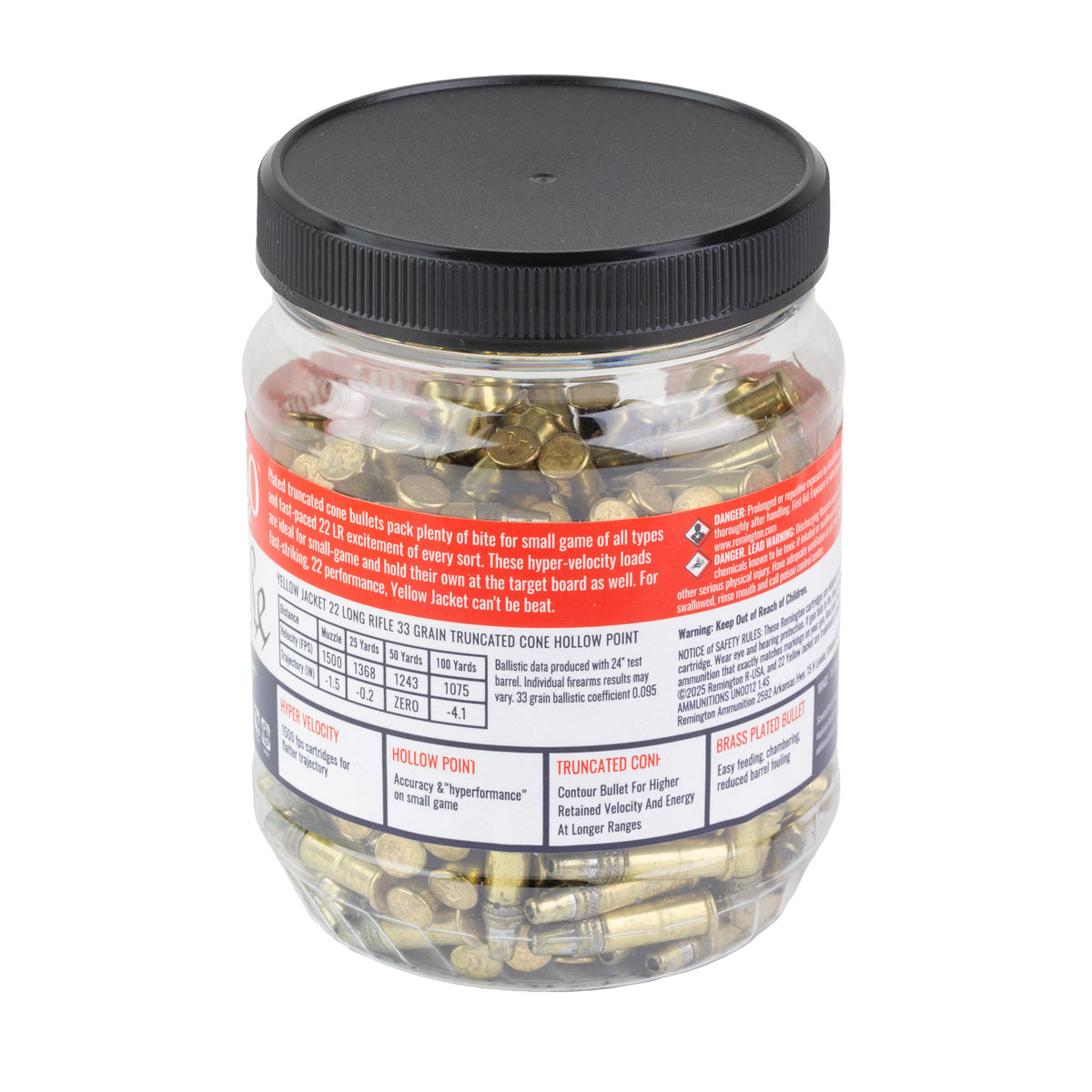 REM WTP YELLOW JACKET 22LR 33GR 250