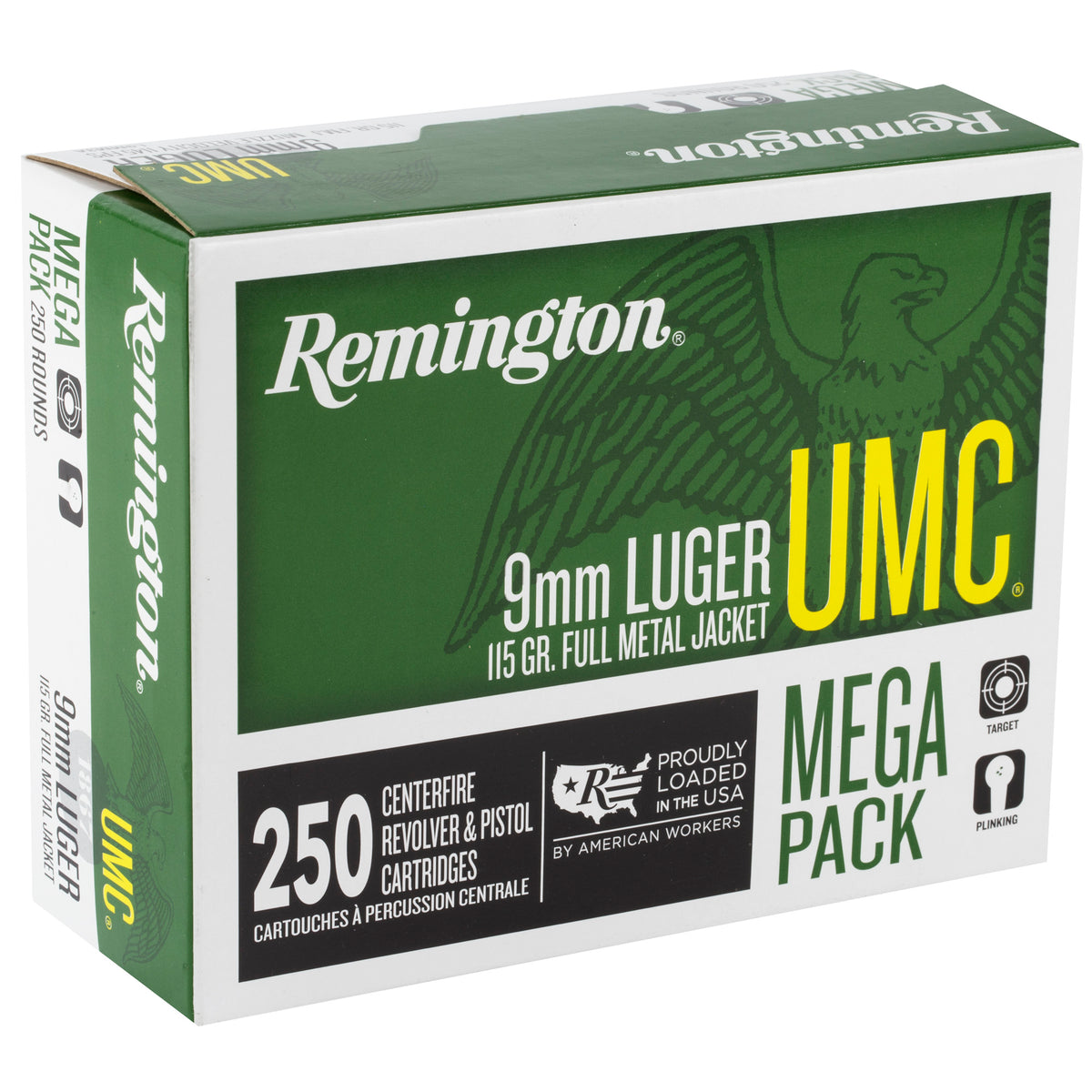 REM UMC MP 9MM 115GR FMJ 250/1000