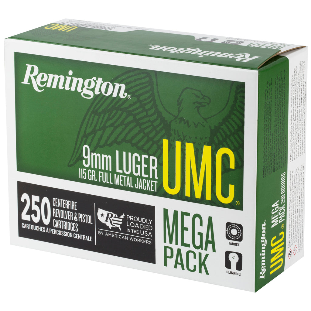 REM UMC MP 9MM 115GR FMJ 250/1000