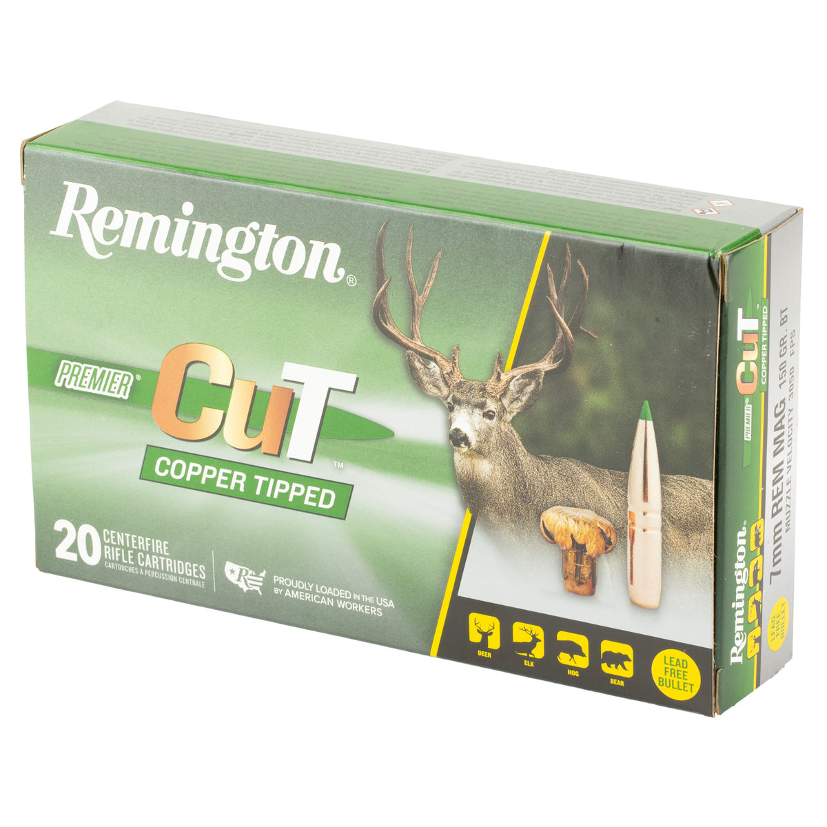 REM PRMRCUT 7MM REM MAG 150GR 20/200