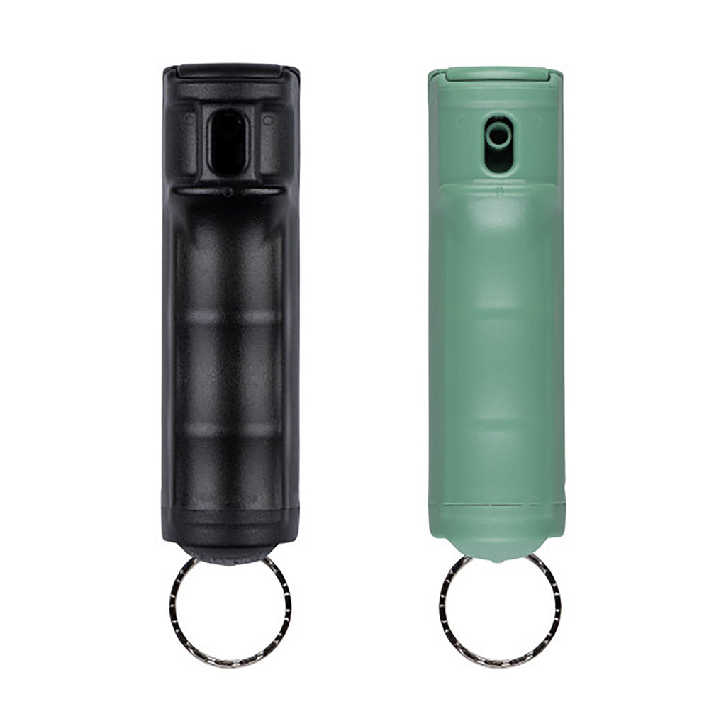 SABRE 2PK PEPPER GEL W/CLP BLK/GRN