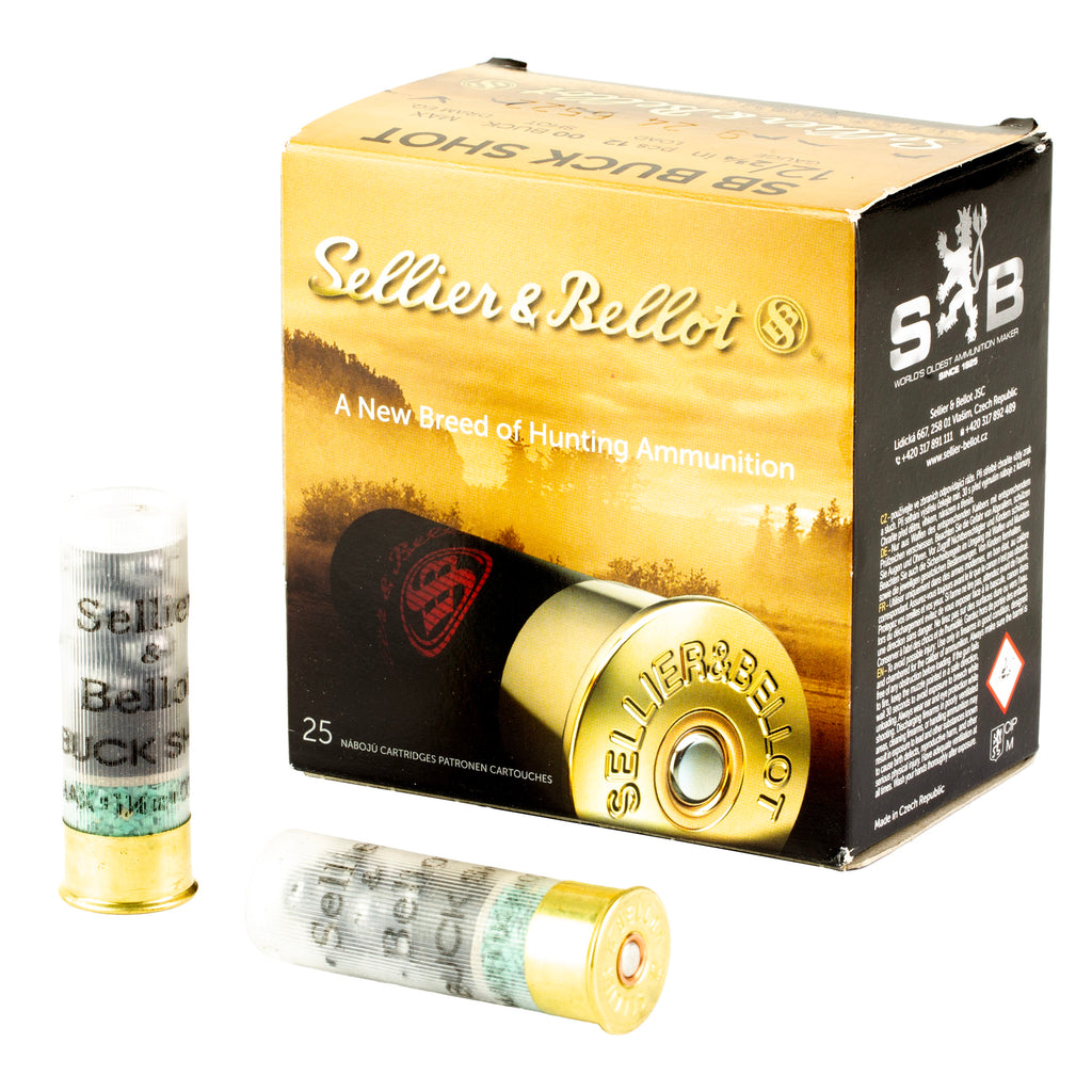 S&B 12GA 2.75 1.25OZ 00 12PEL 25/250
